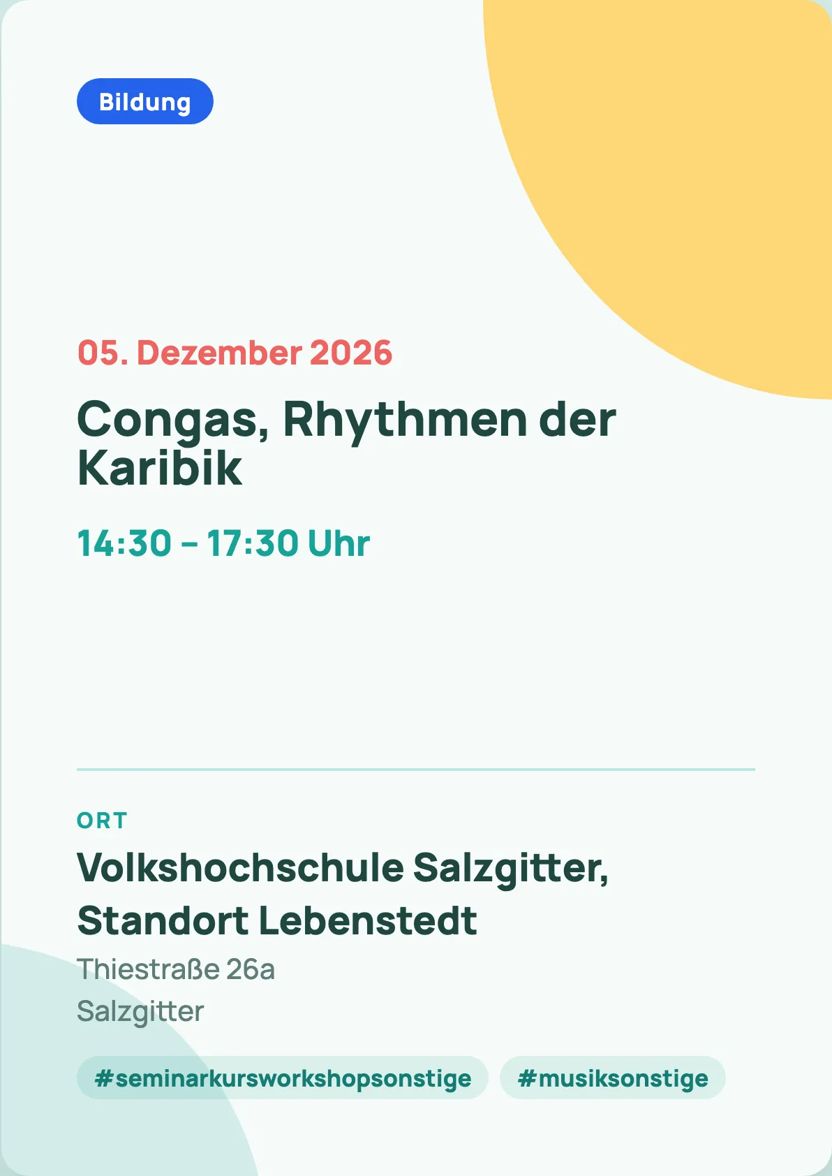 Veranstaltungsflyer