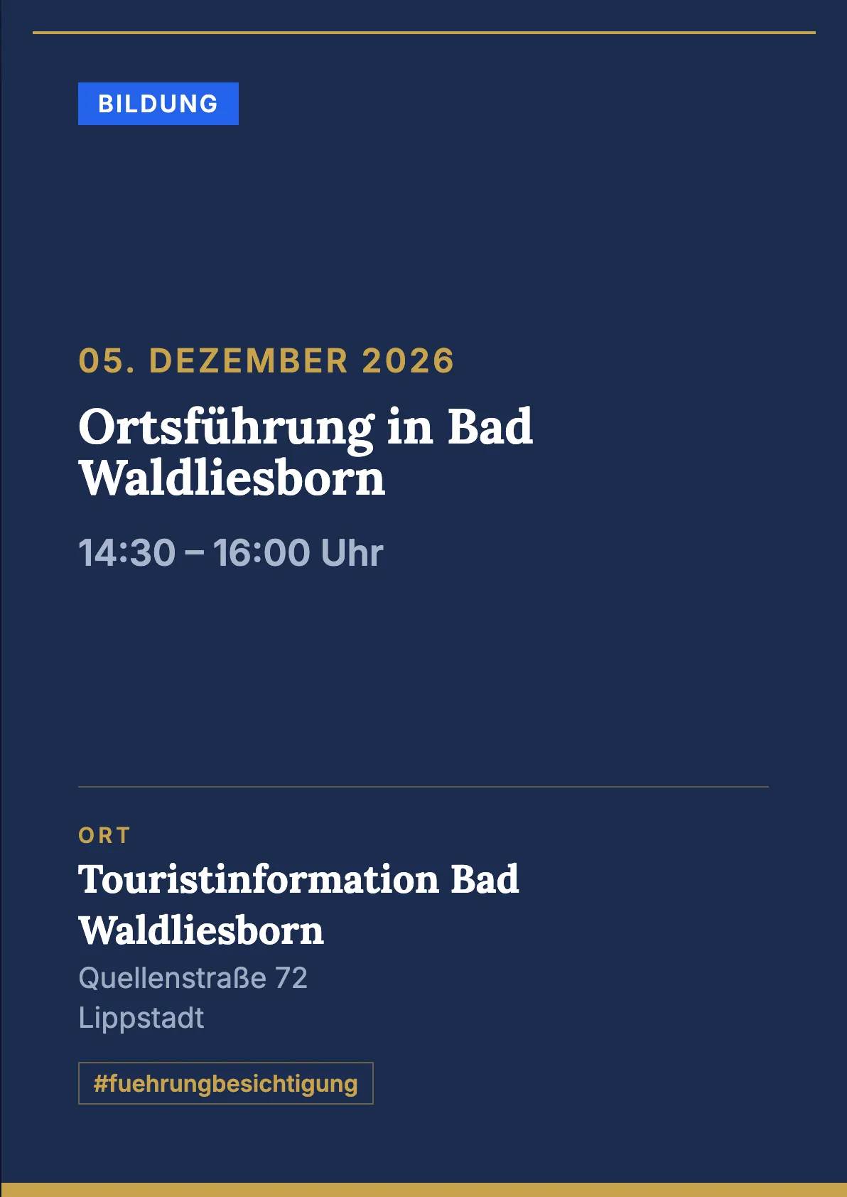 Veranstaltungsflyer