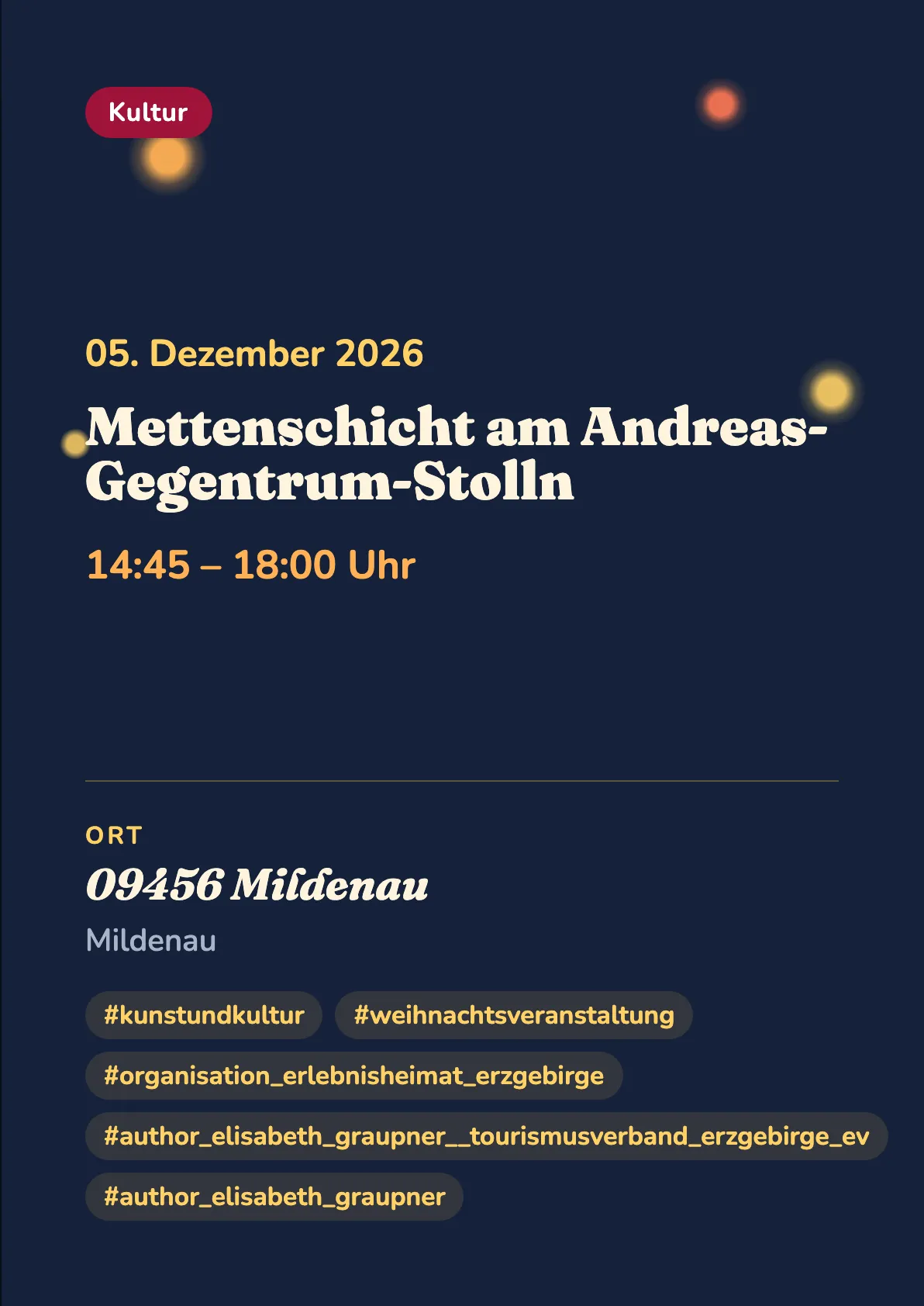 Veranstaltungsflyer