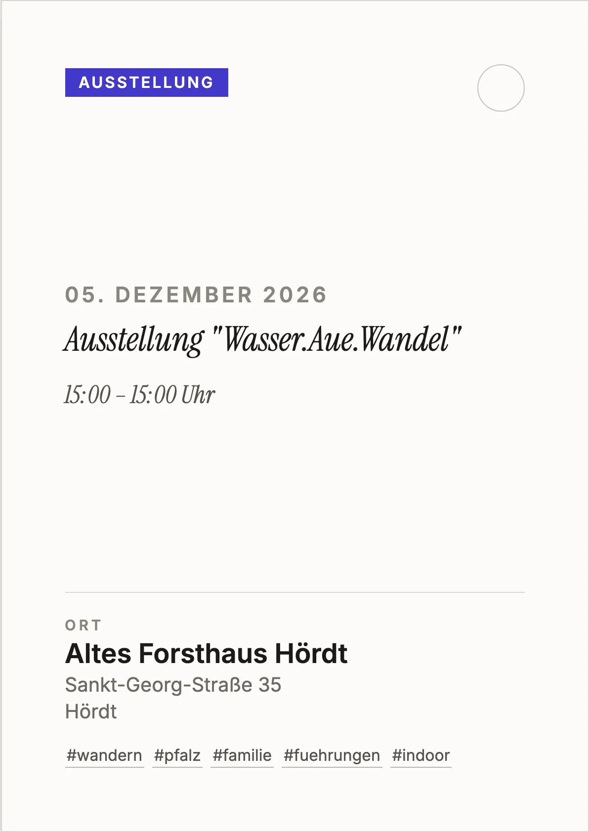 Veranstaltungsflyer