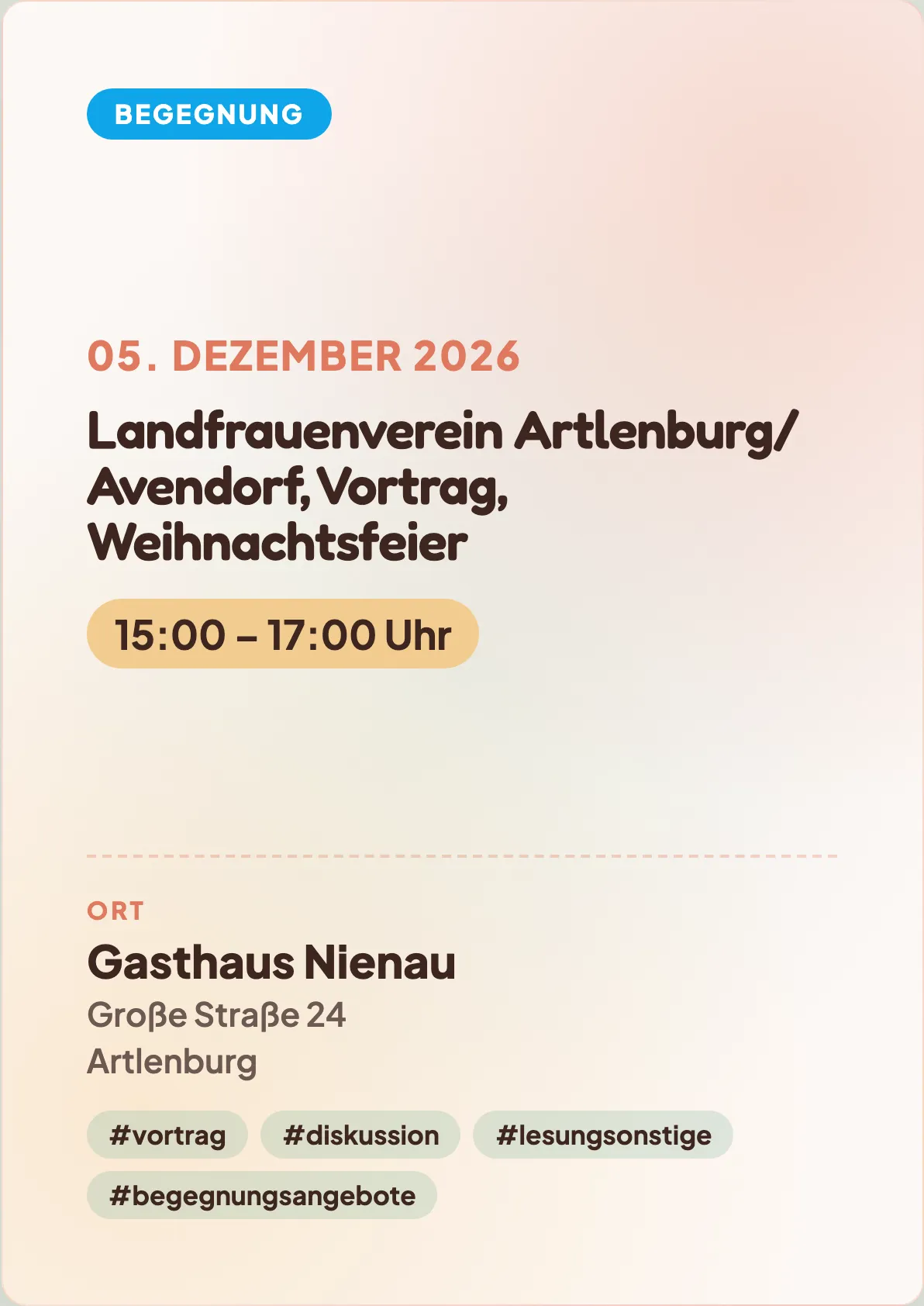 Veranstaltungsflyer
