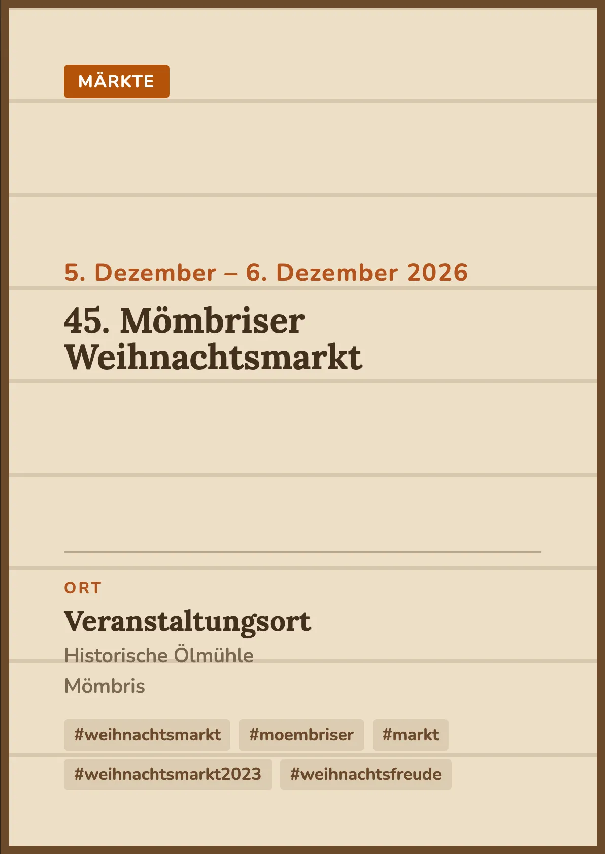 Veranstaltungsflyer