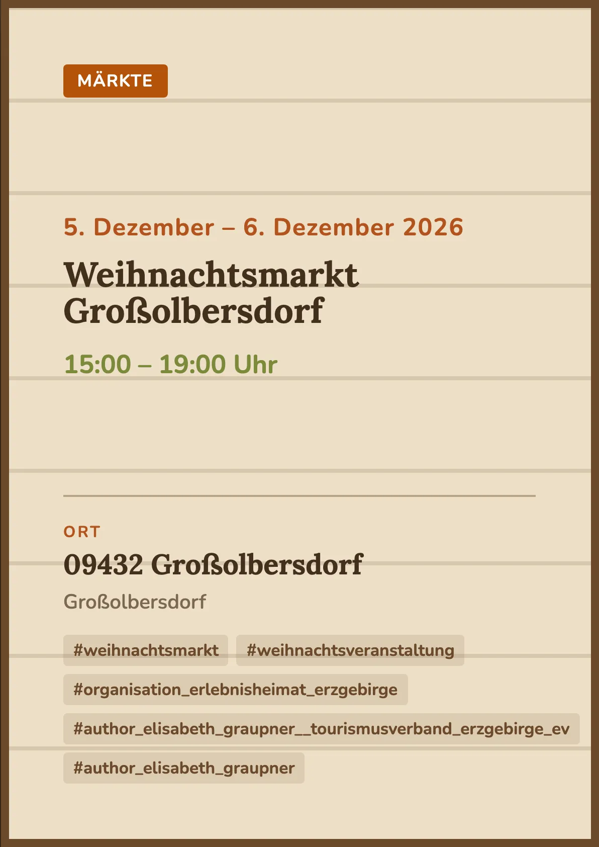 Veranstaltungsflyer