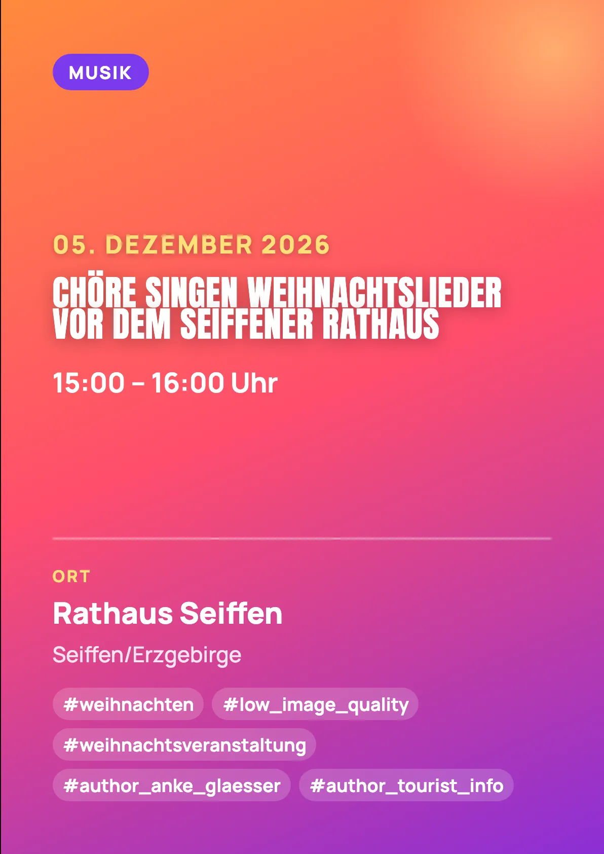 Veranstaltungsflyer
