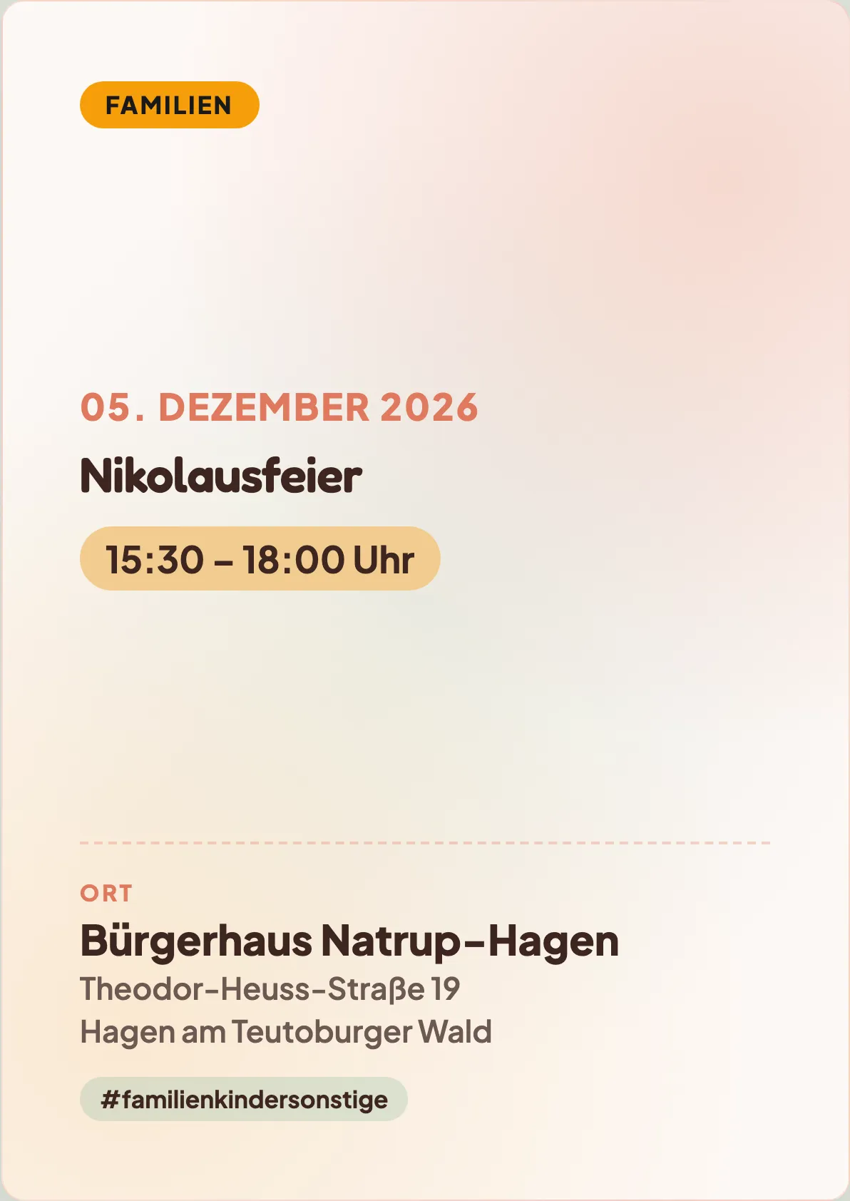 Veranstaltungsflyer