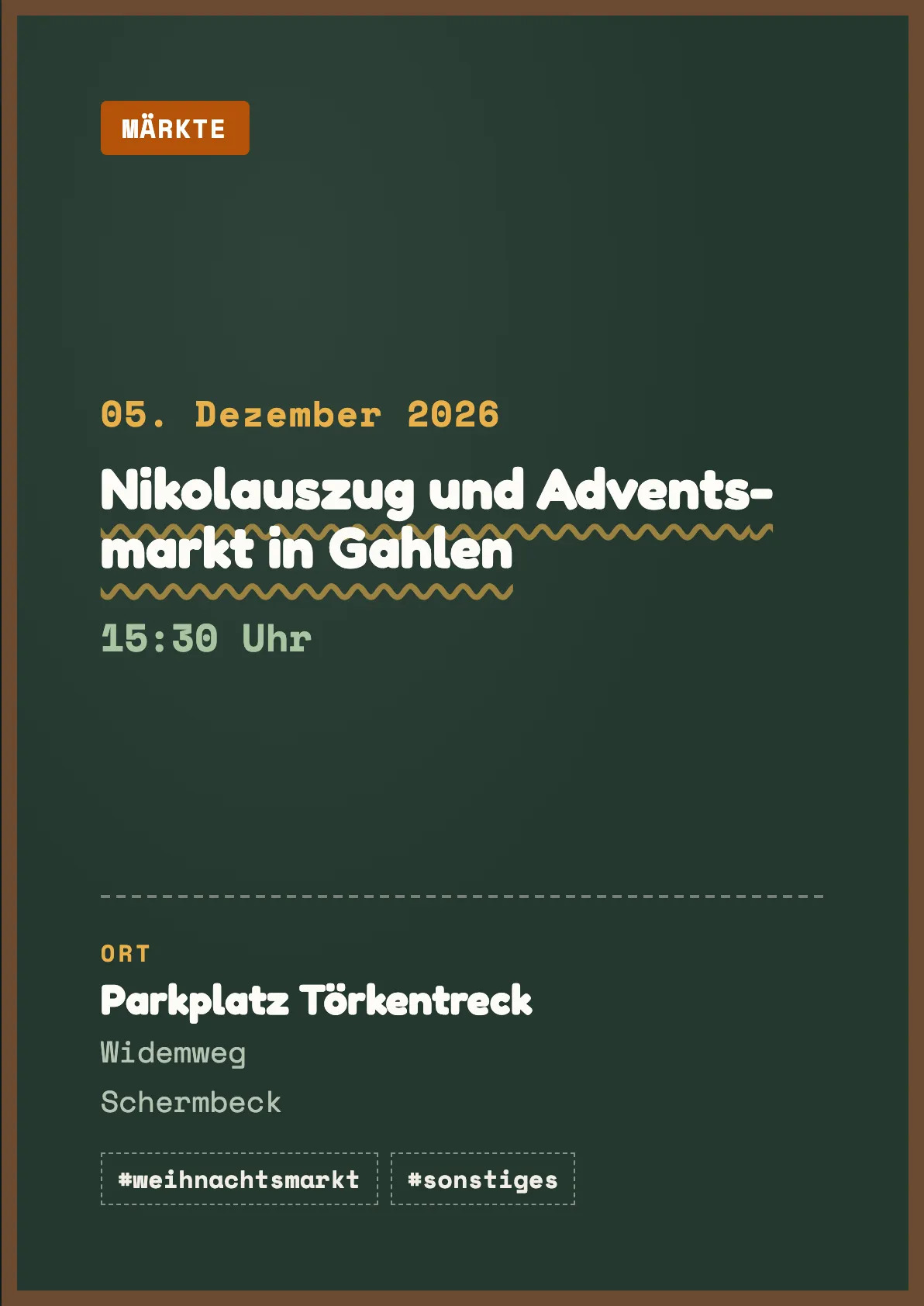 Veranstaltungsflyer