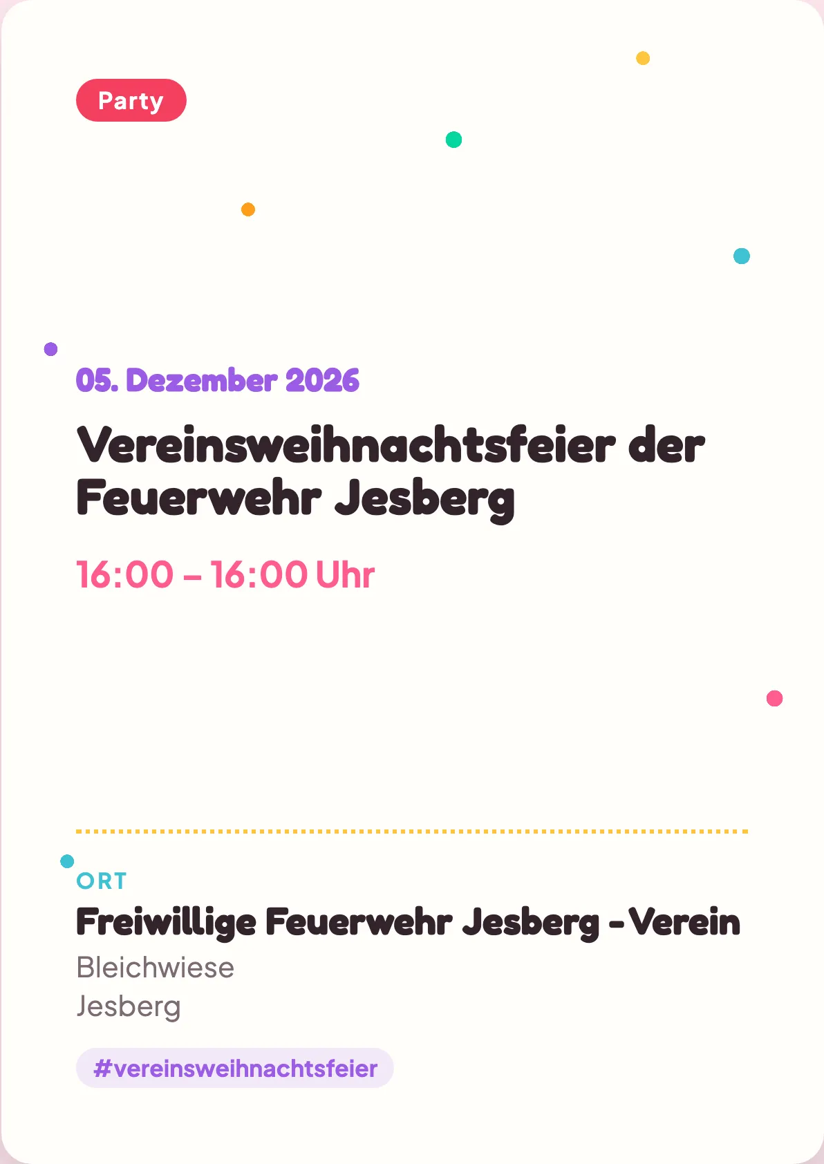 Veranstaltungsflyer