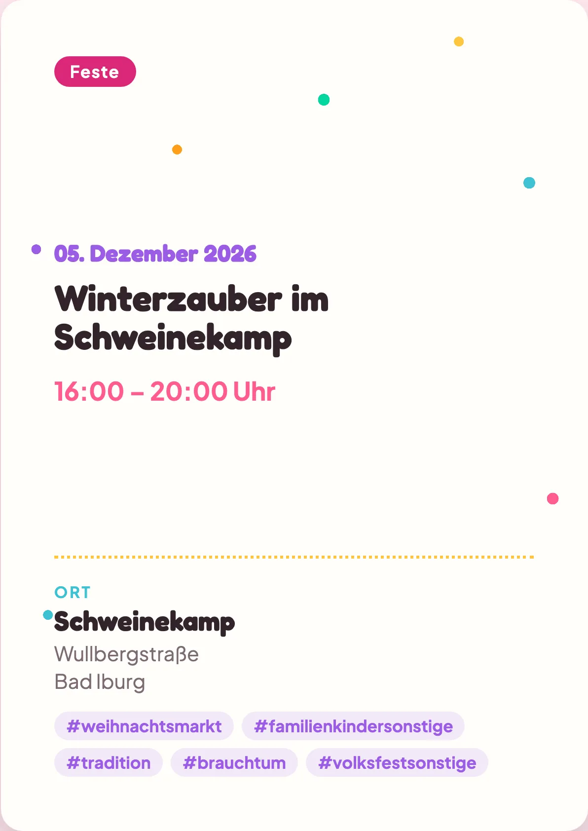 Veranstaltungsflyer