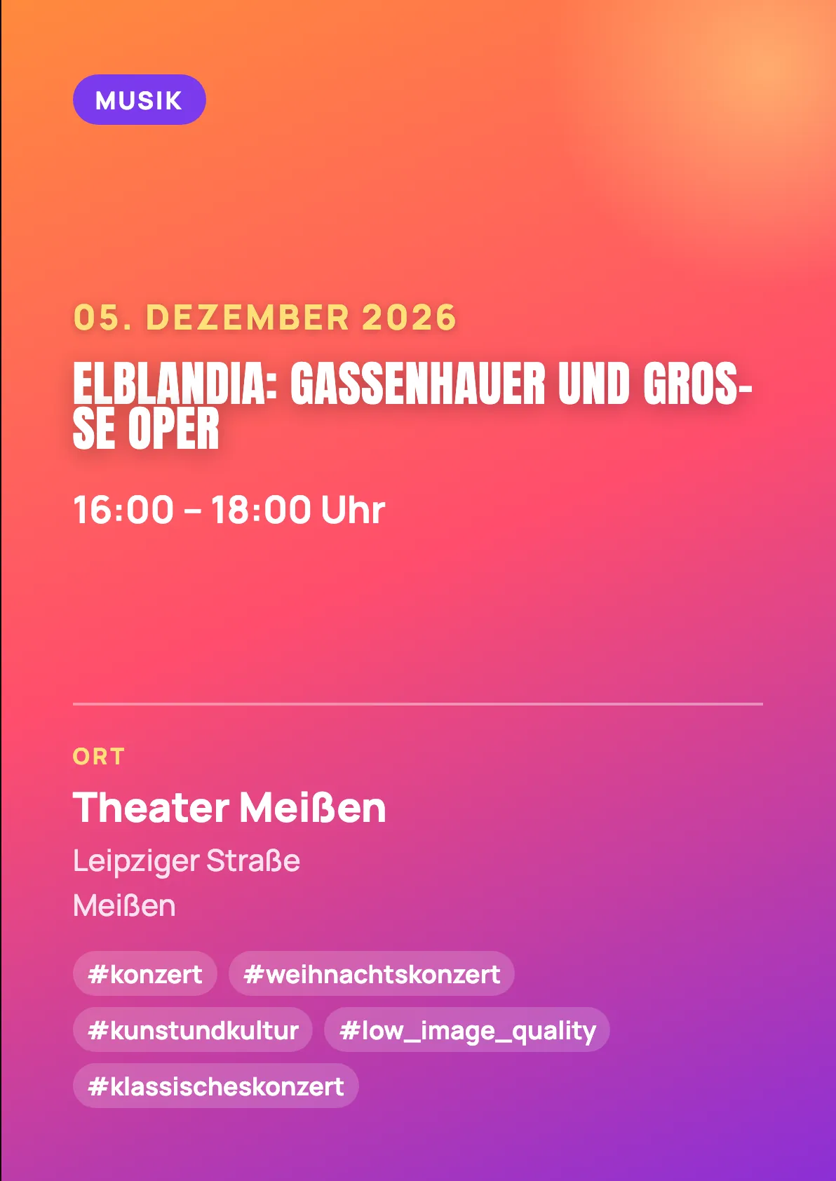 Veranstaltungsflyer