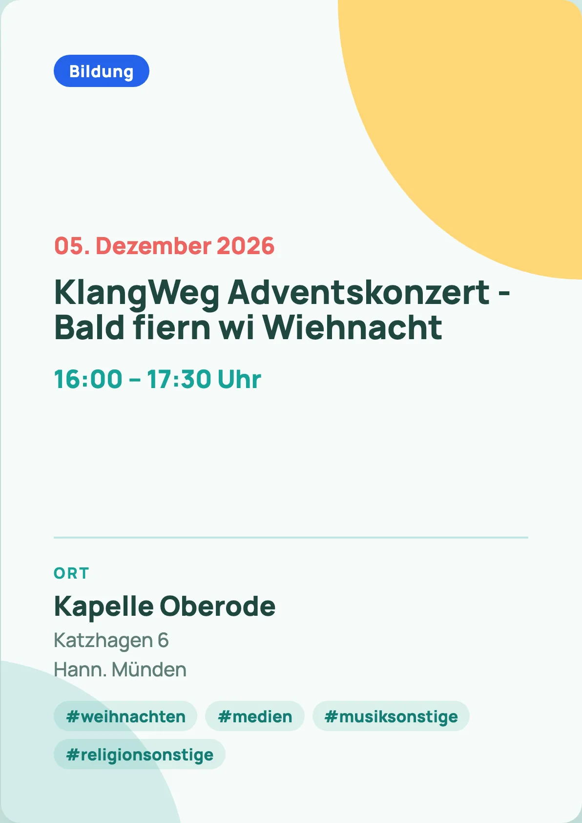Veranstaltungsflyer