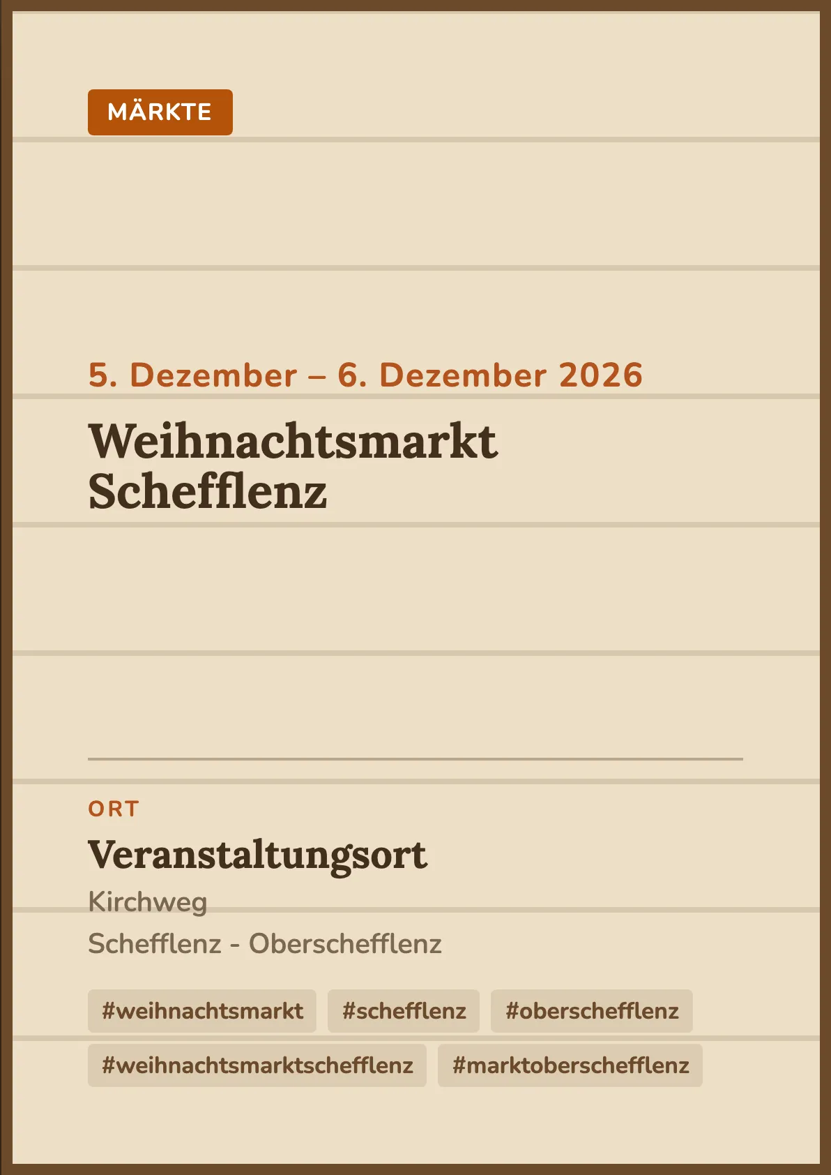Veranstaltungsflyer
