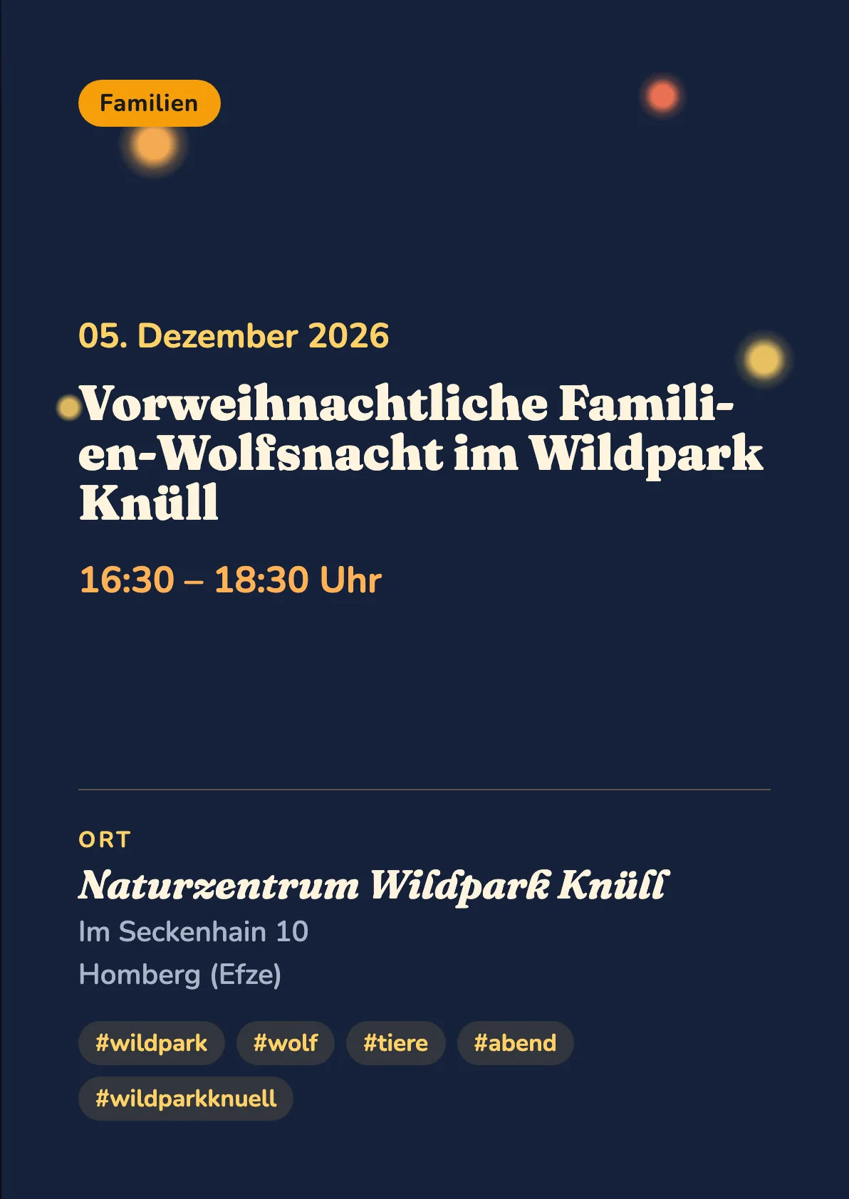 Veranstaltungsflyer