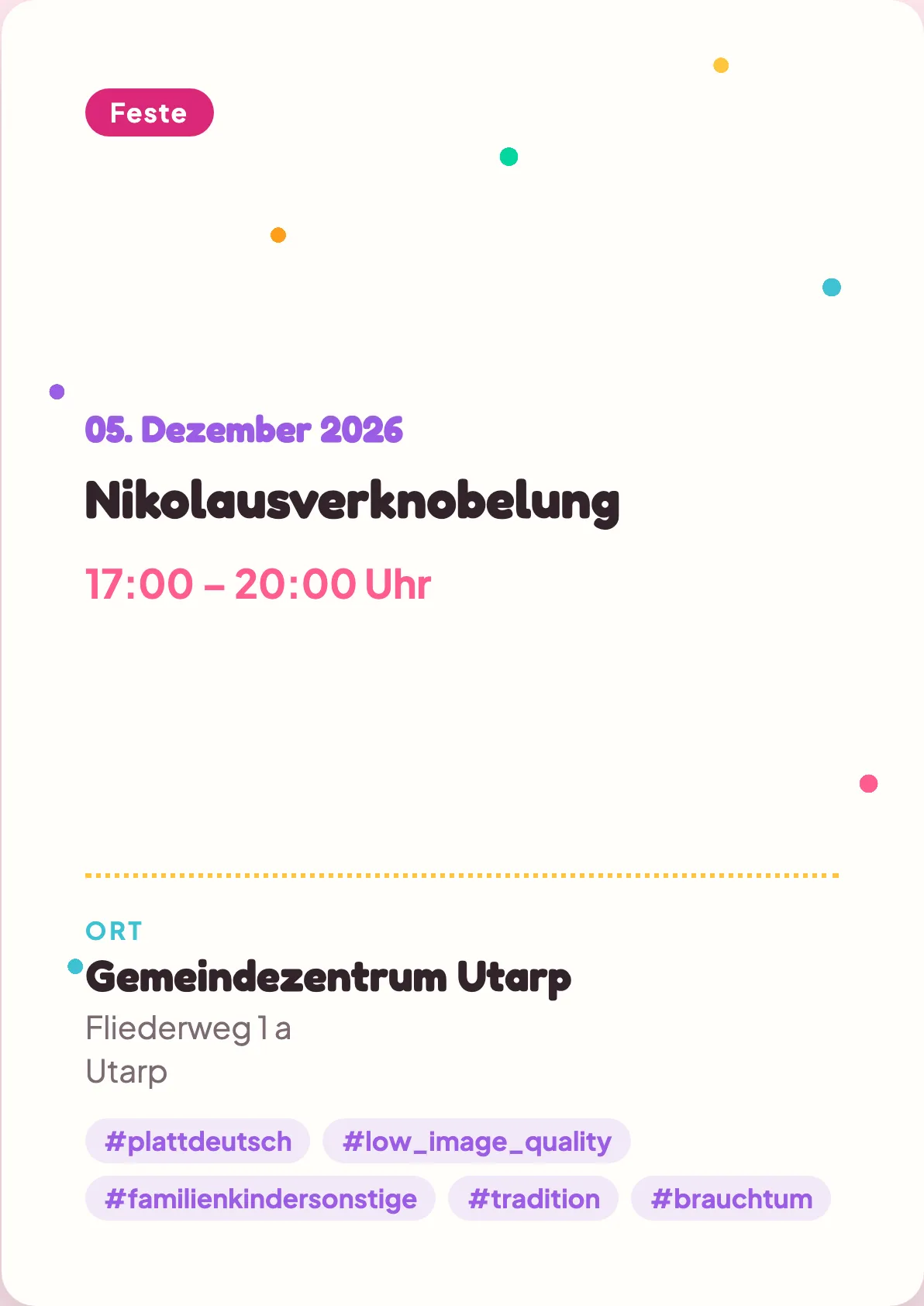 Veranstaltungsflyer