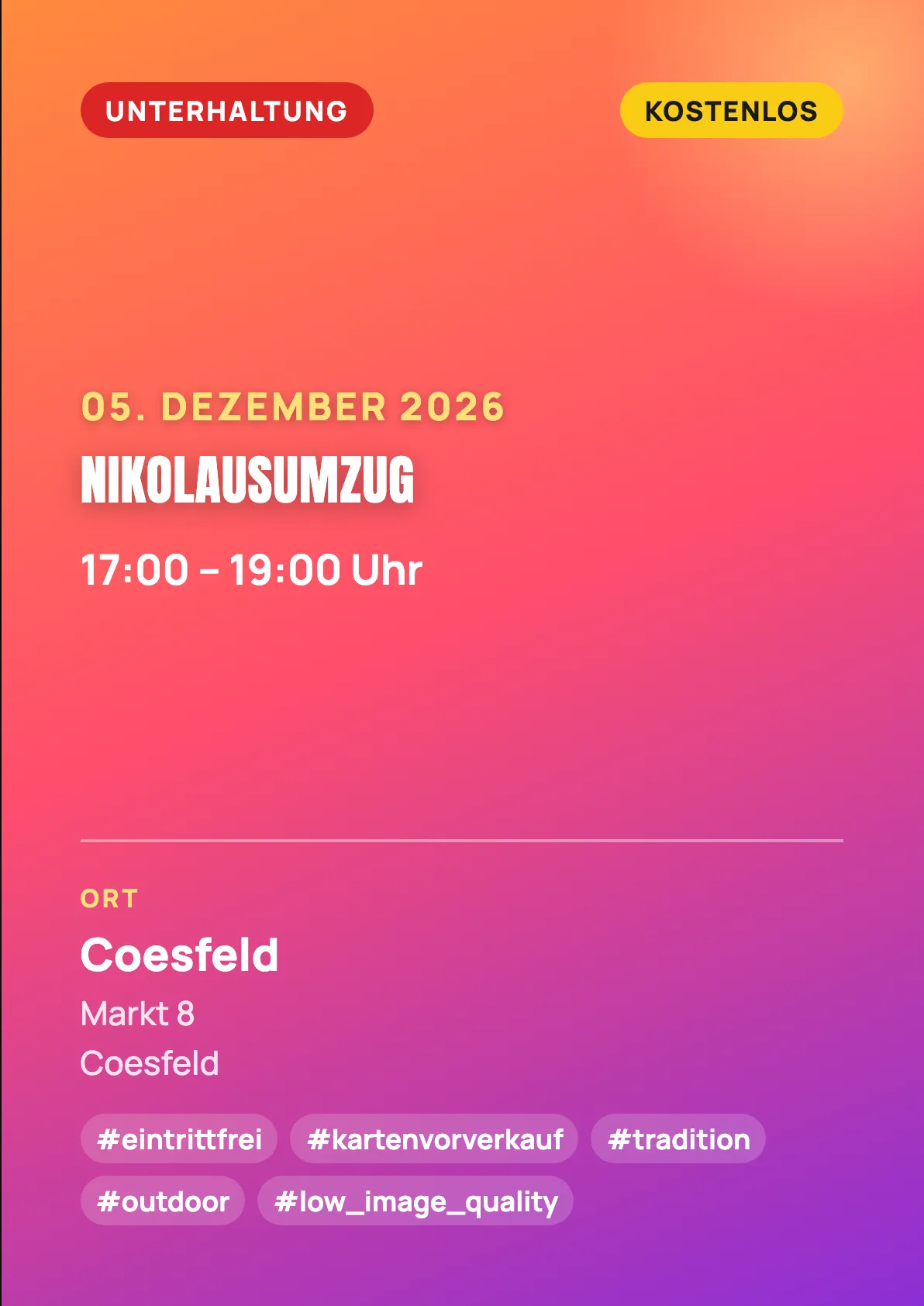 Veranstaltungsflyer