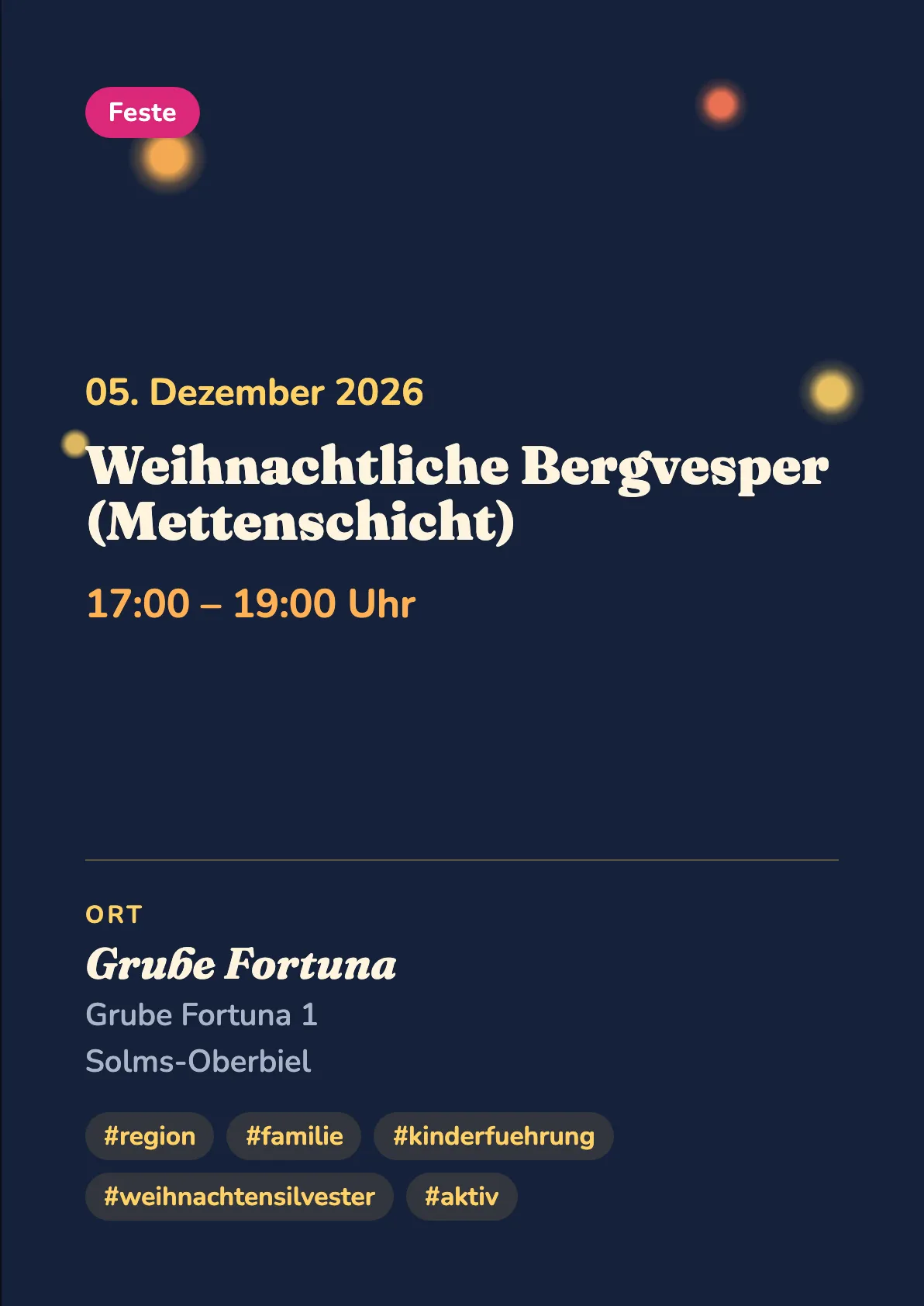 Veranstaltungsflyer