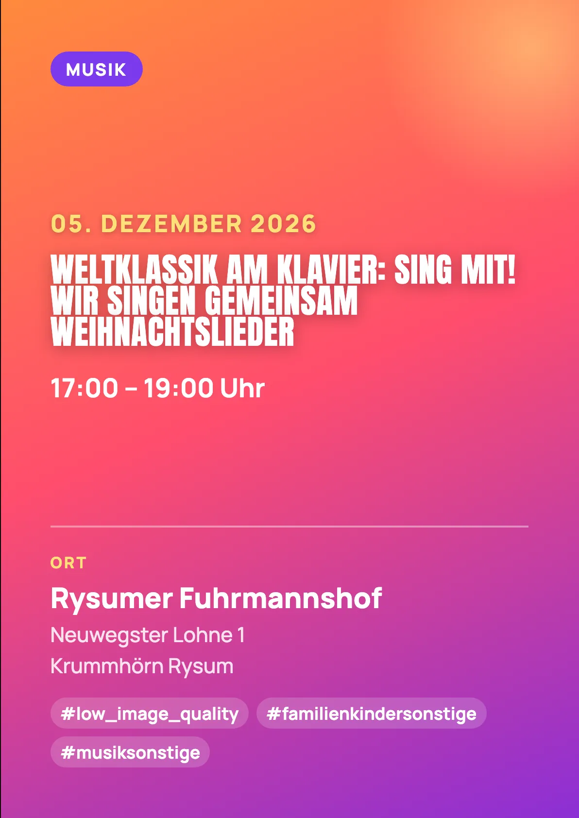 Veranstaltungsflyer