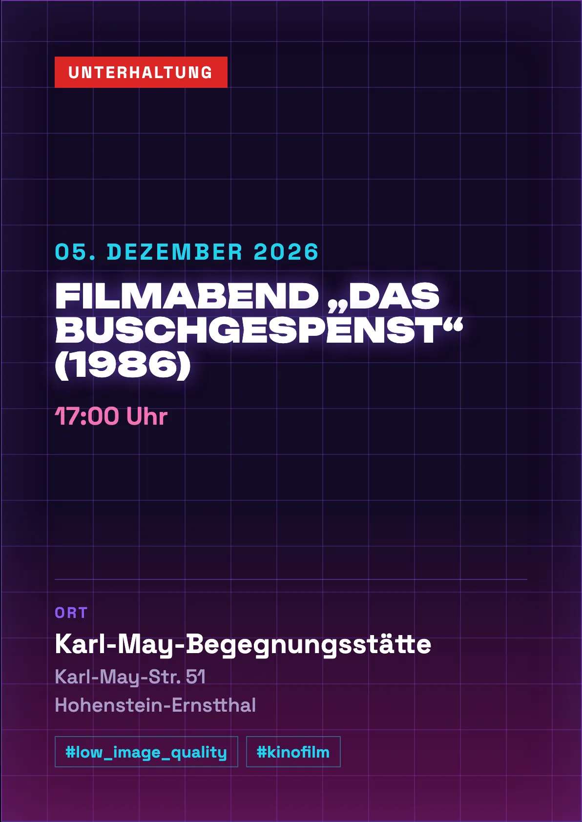 Veranstaltungsflyer