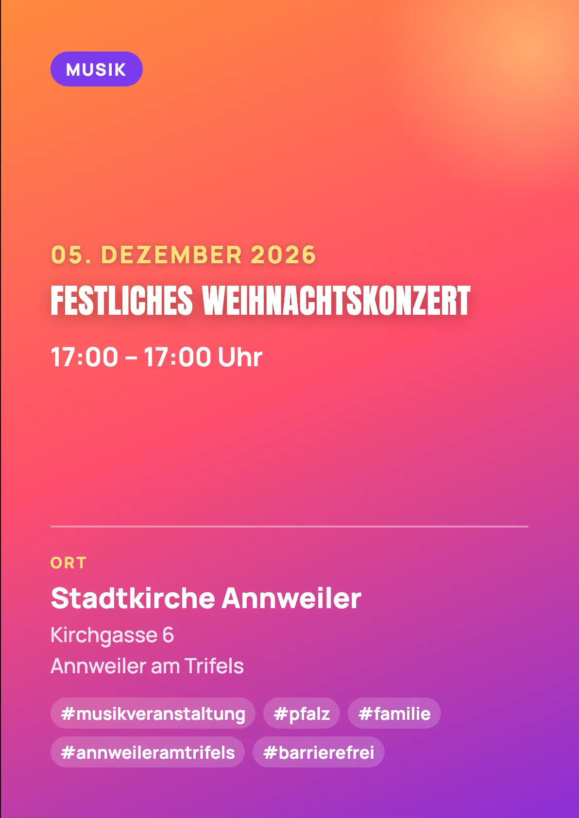 Veranstaltungsflyer