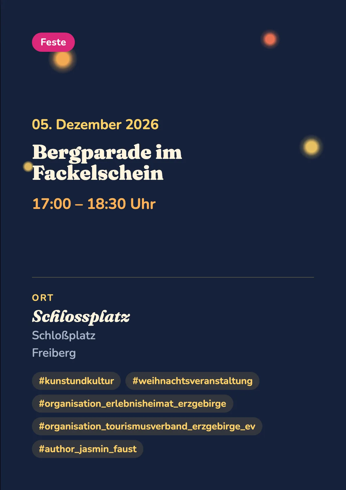 Veranstaltungsflyer