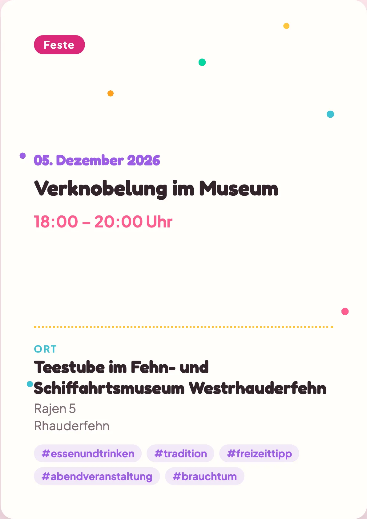 Veranstaltungsflyer