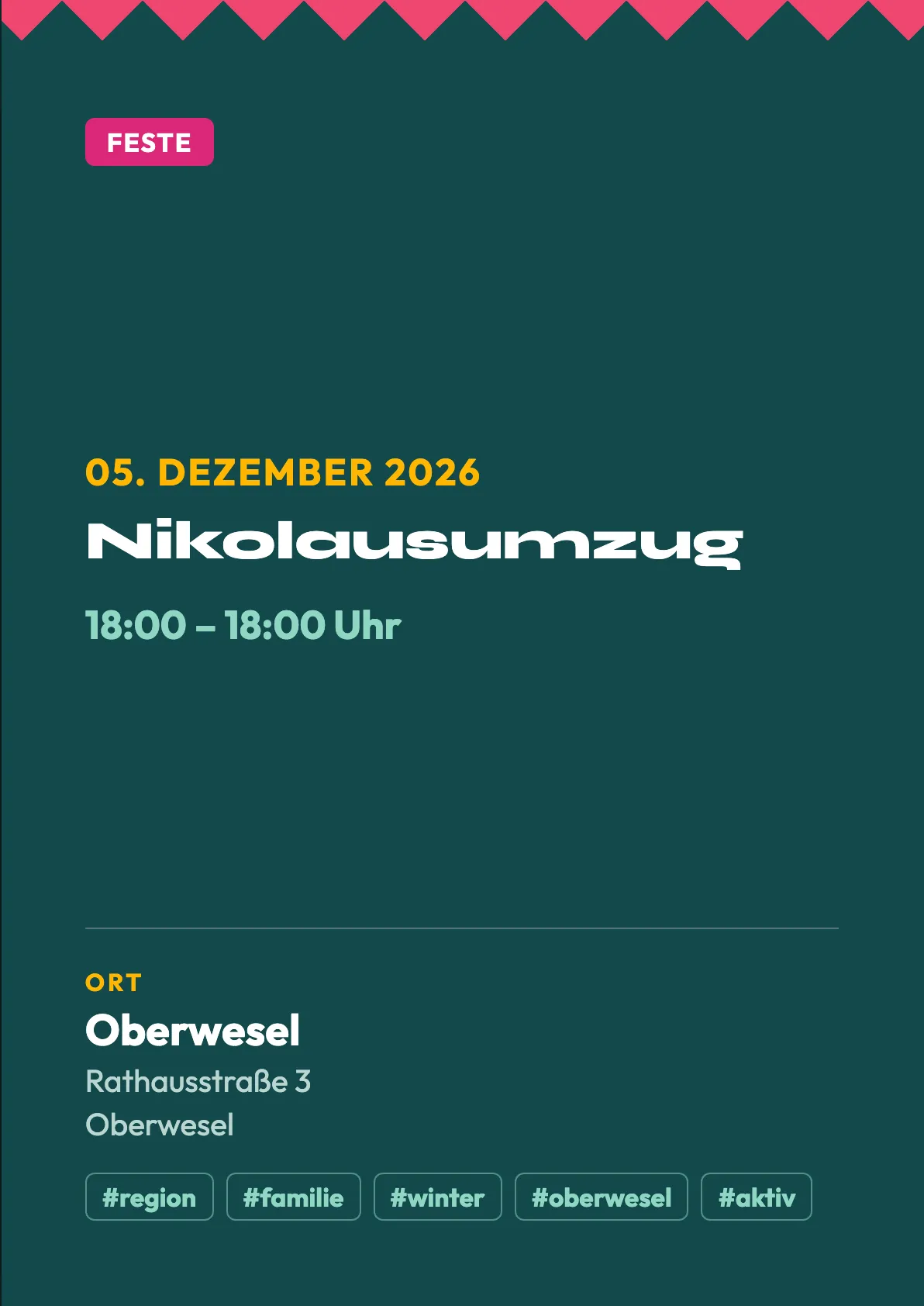 Veranstaltungsflyer