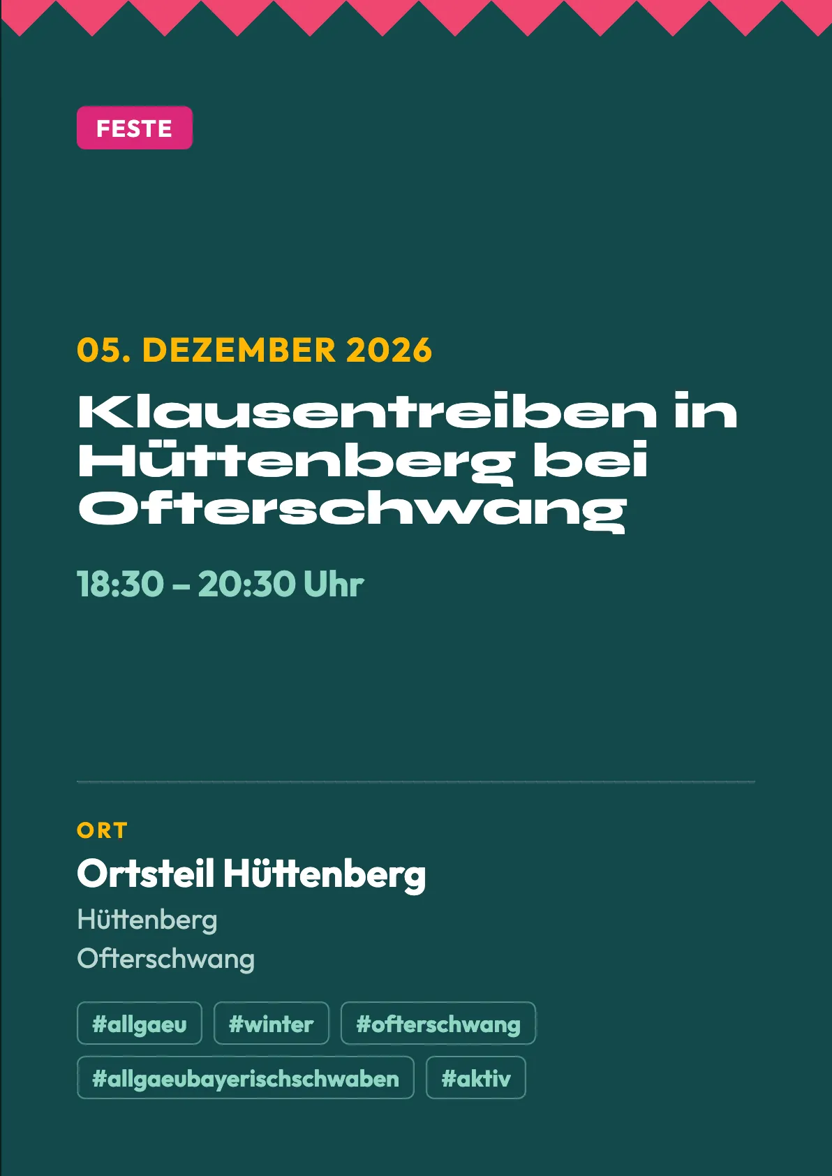 Veranstaltungsflyer