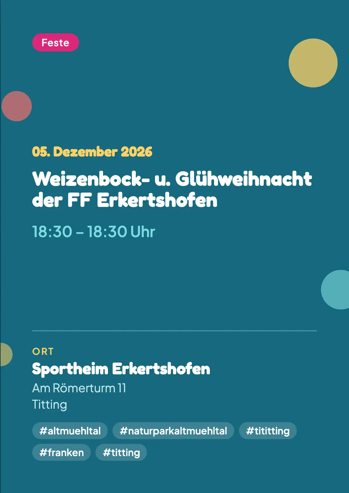 Veranstaltungsflyer