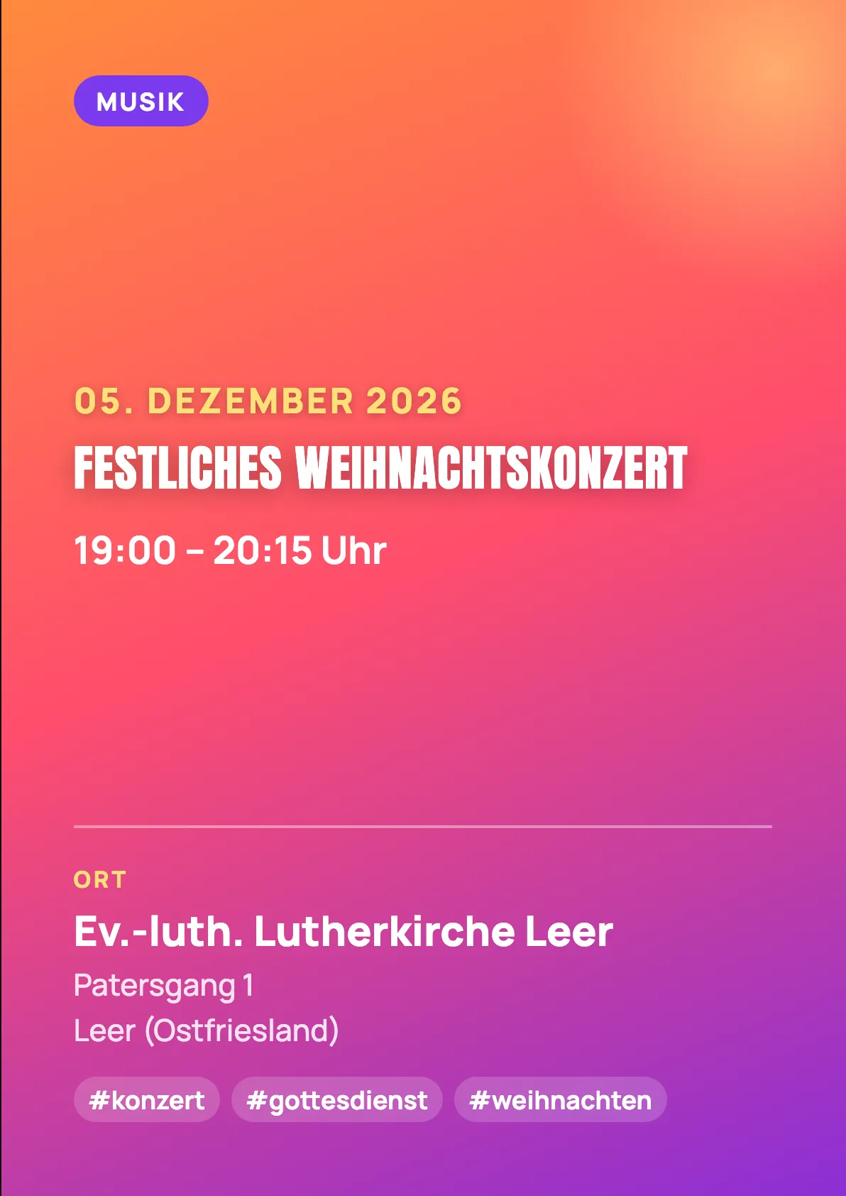 Veranstaltungsflyer