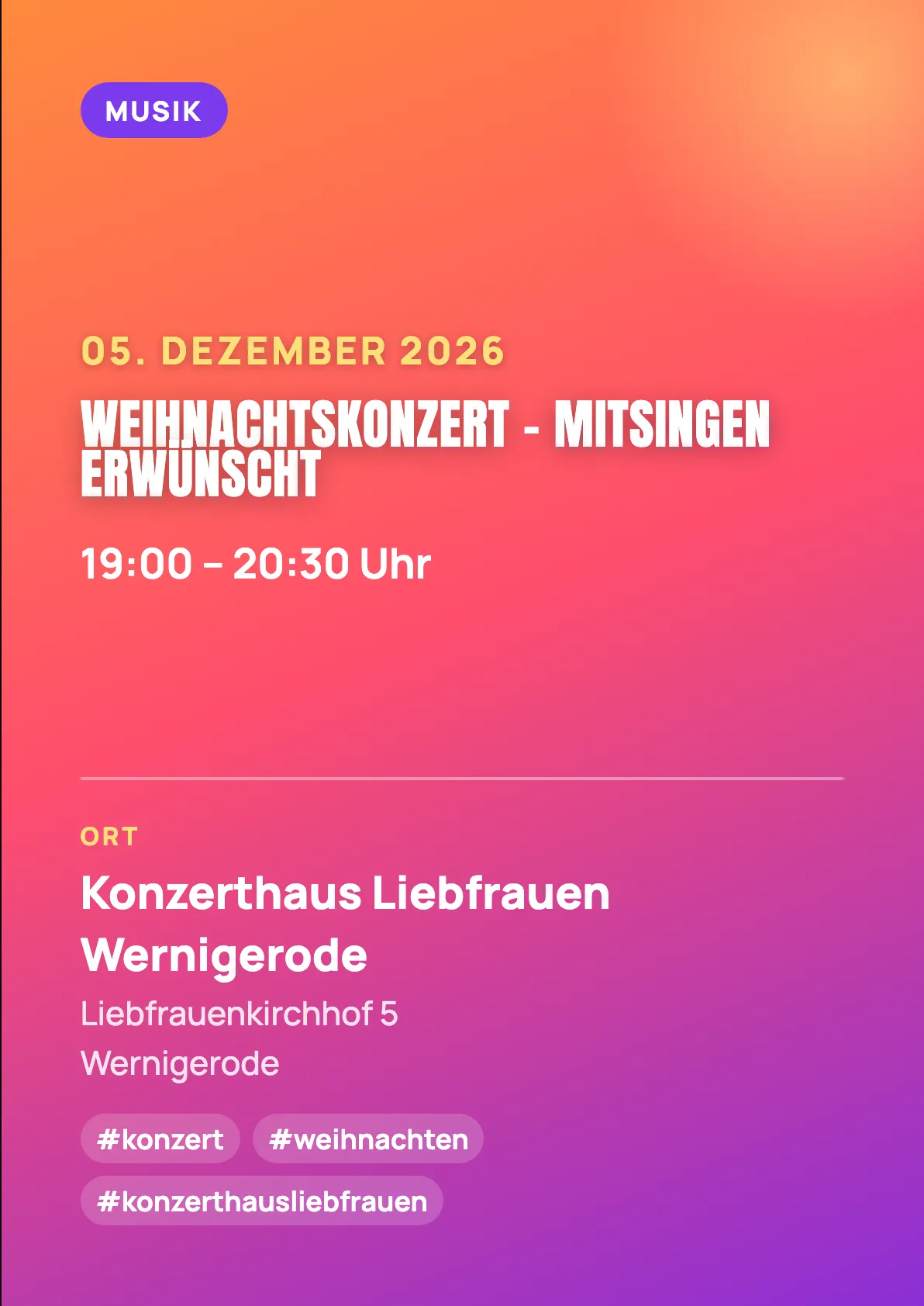 Veranstaltungsflyer