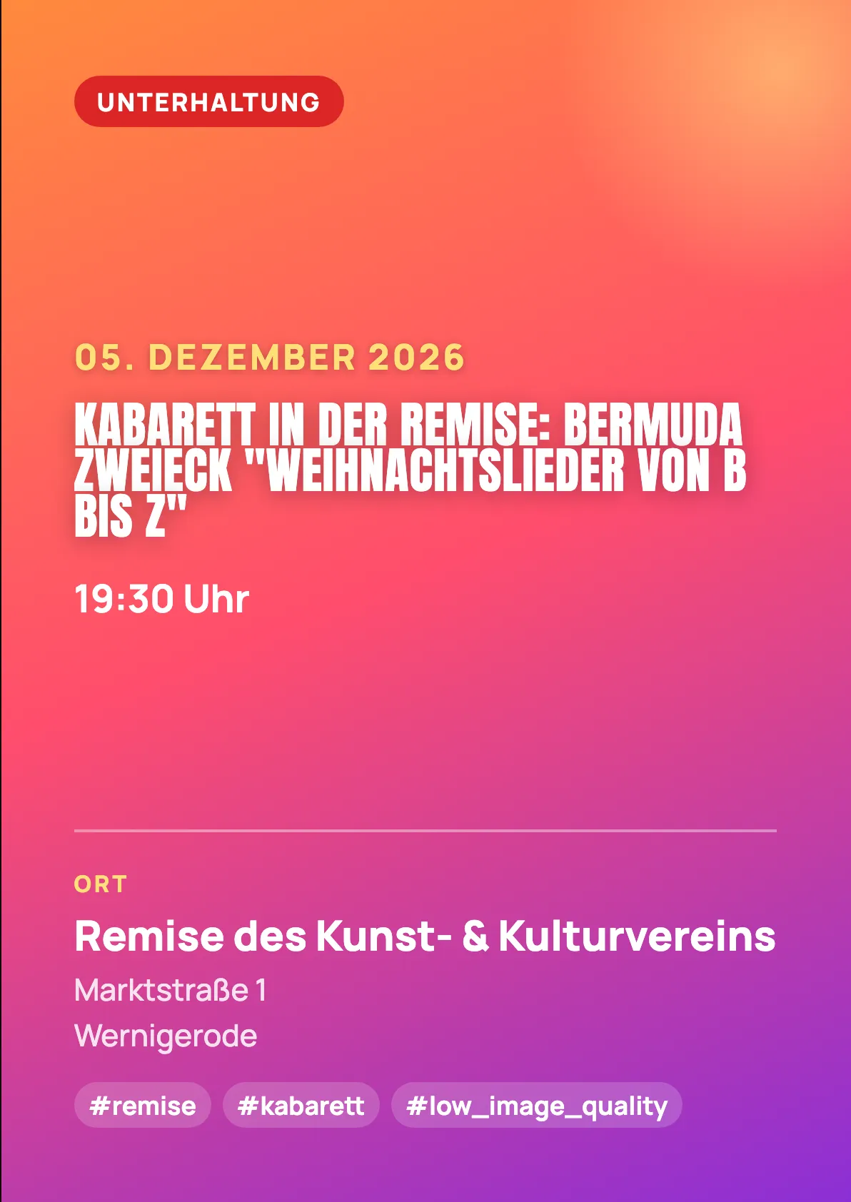 Veranstaltungsflyer