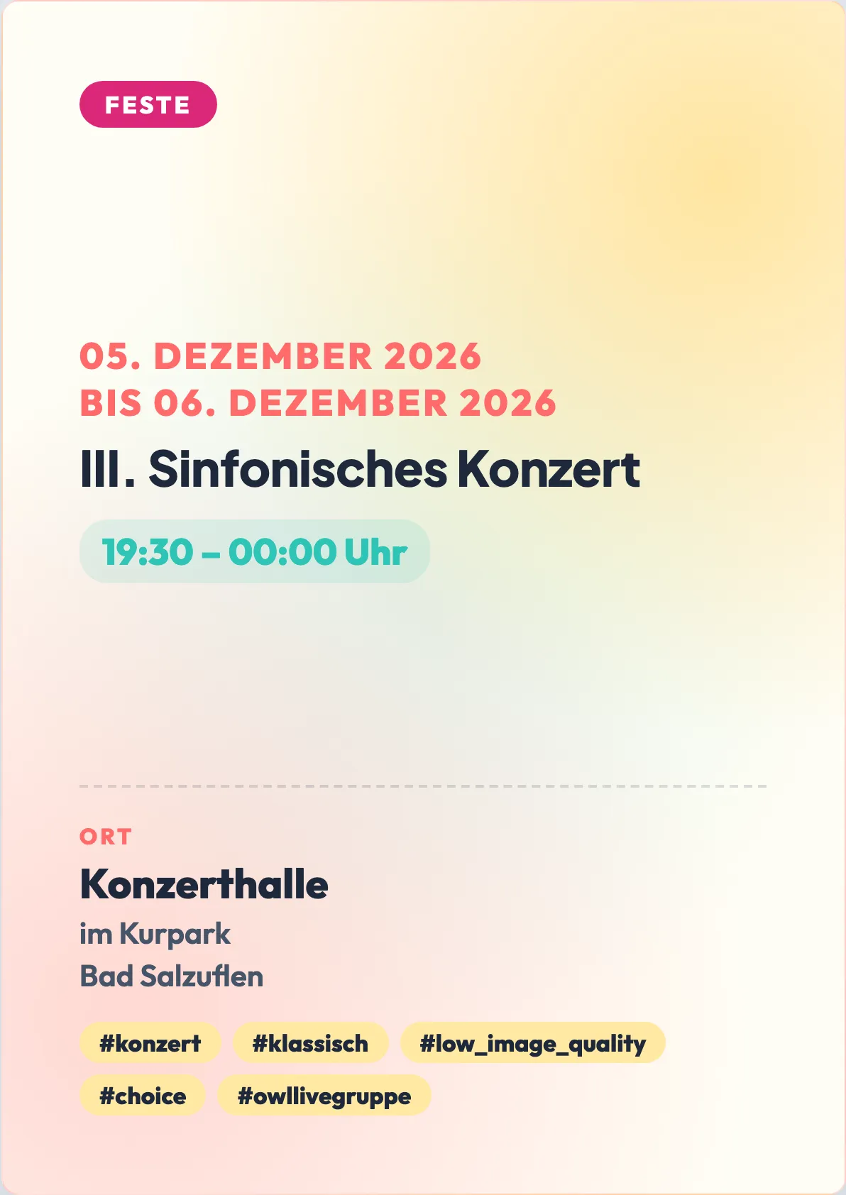 Veranstaltungsflyer