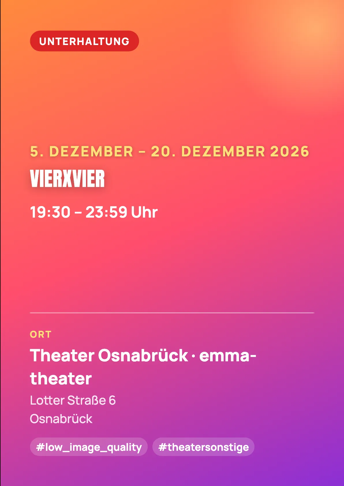 Veranstaltungsflyer