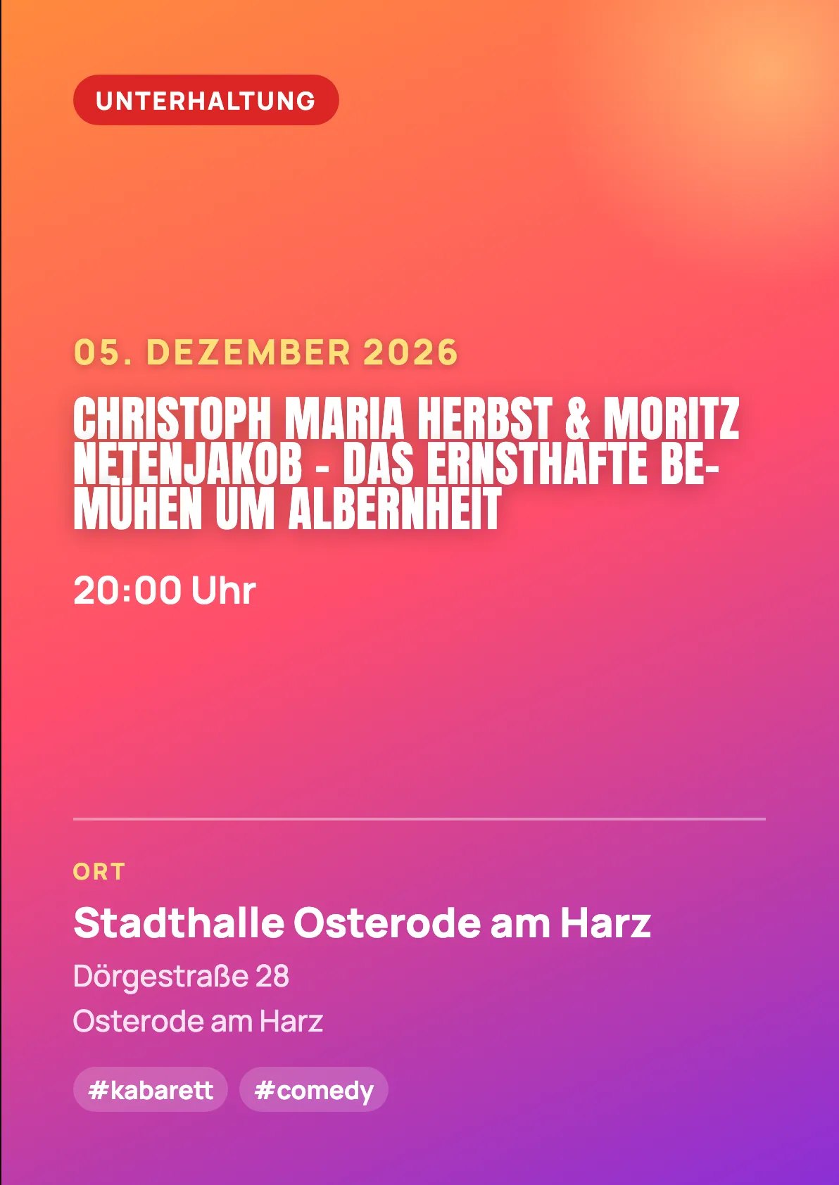 Veranstaltungsflyer