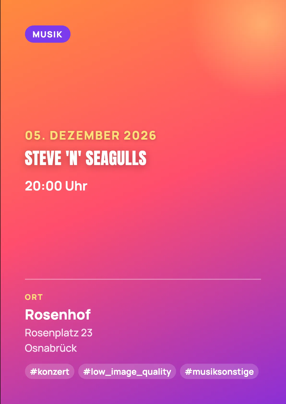 Veranstaltungsflyer