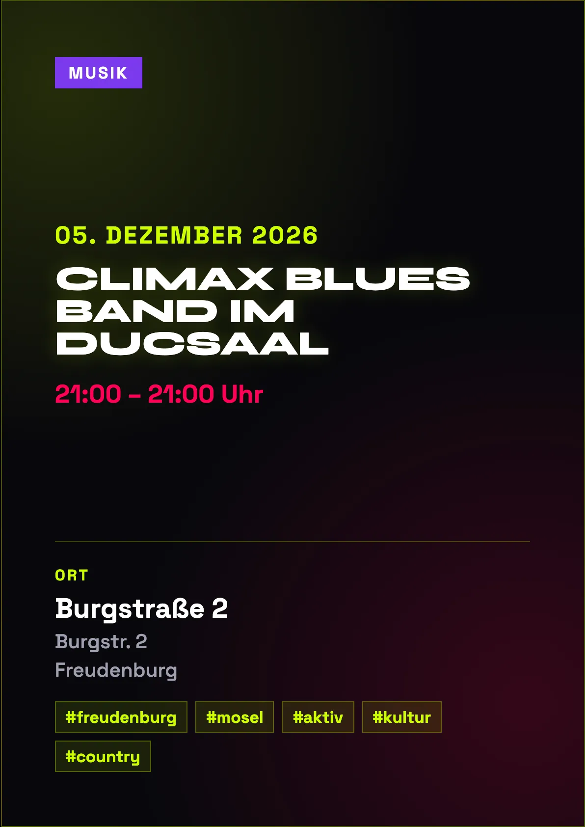 Veranstaltungsflyer