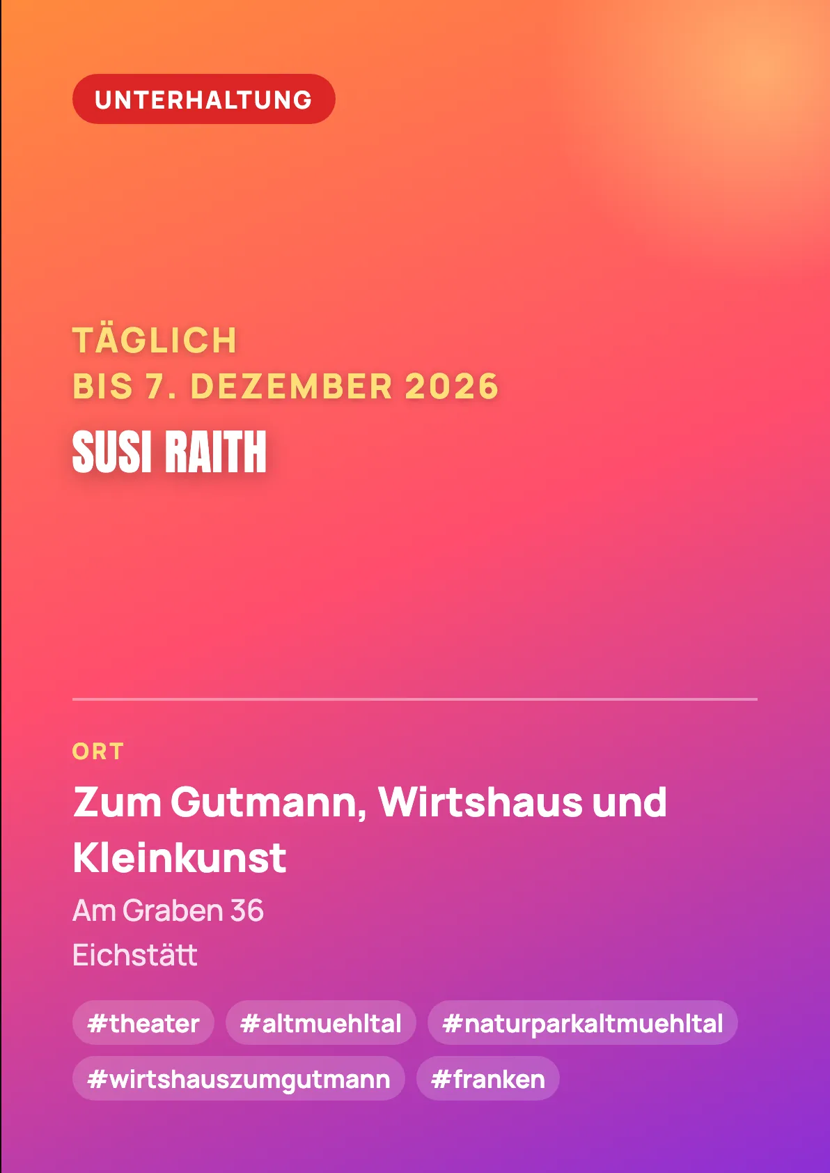 Veranstaltungsflyer