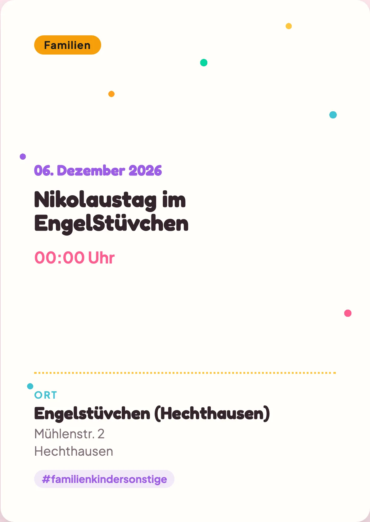 Veranstaltungsflyer