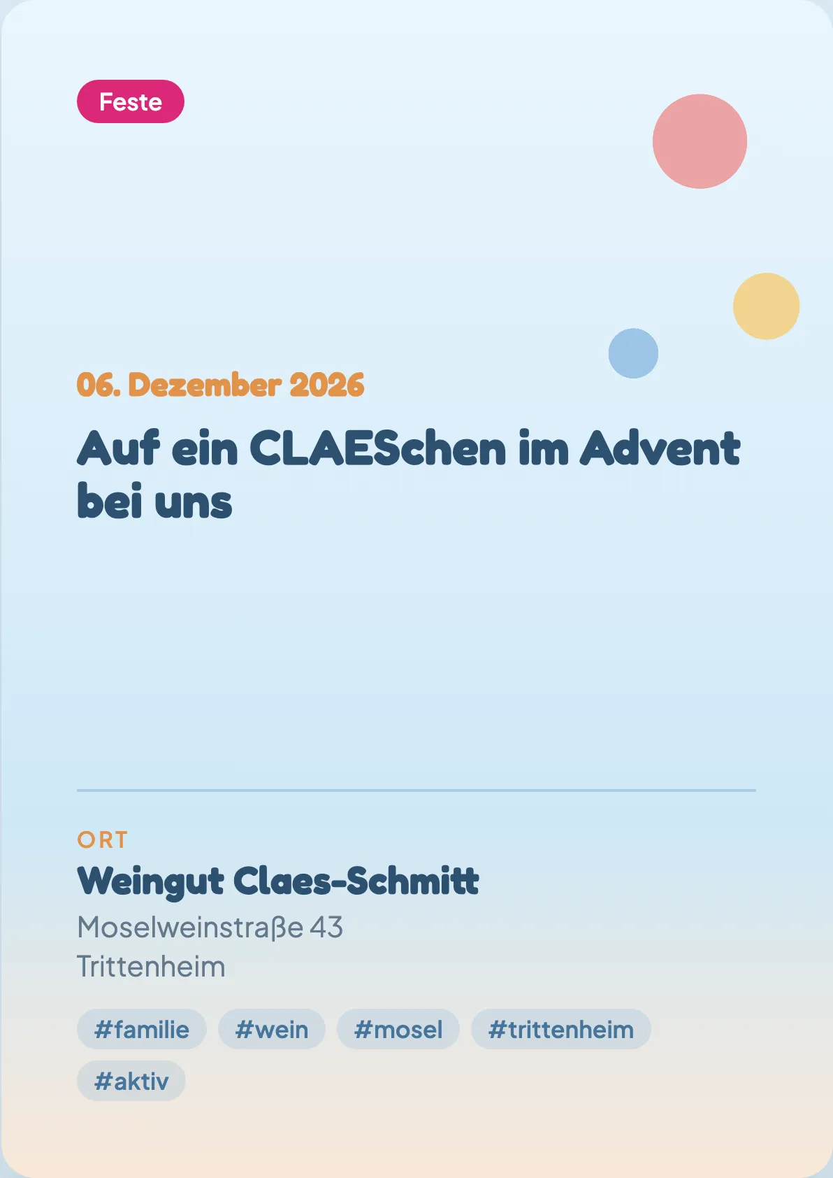 Veranstaltungsflyer