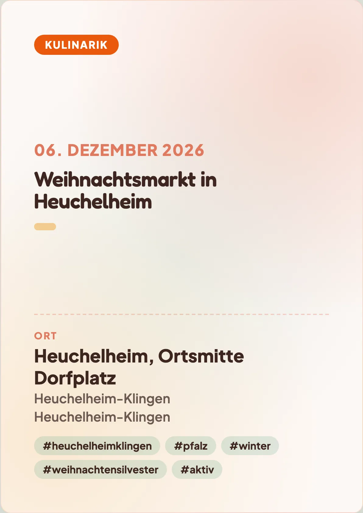 Veranstaltungsflyer