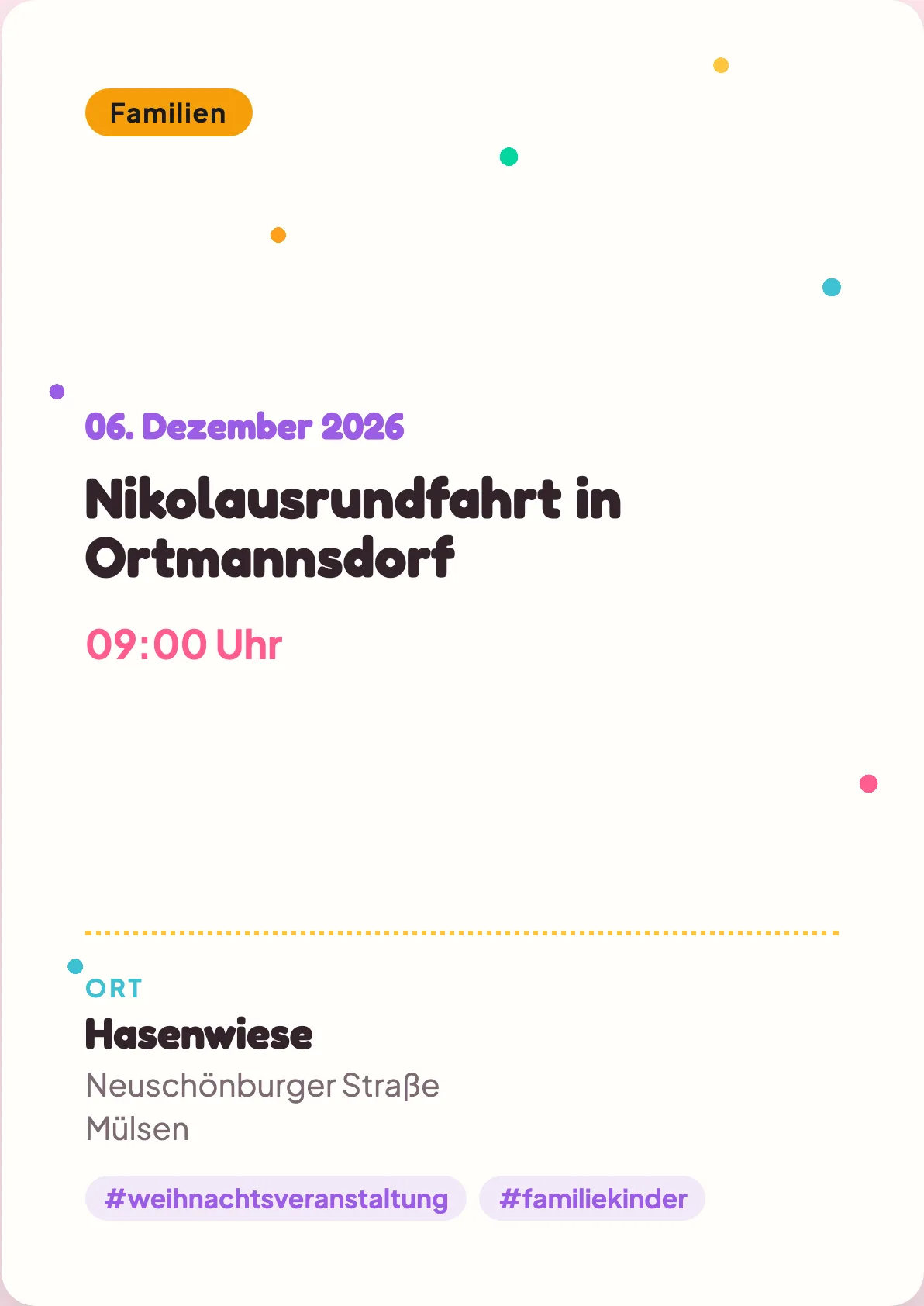 Veranstaltungsflyer