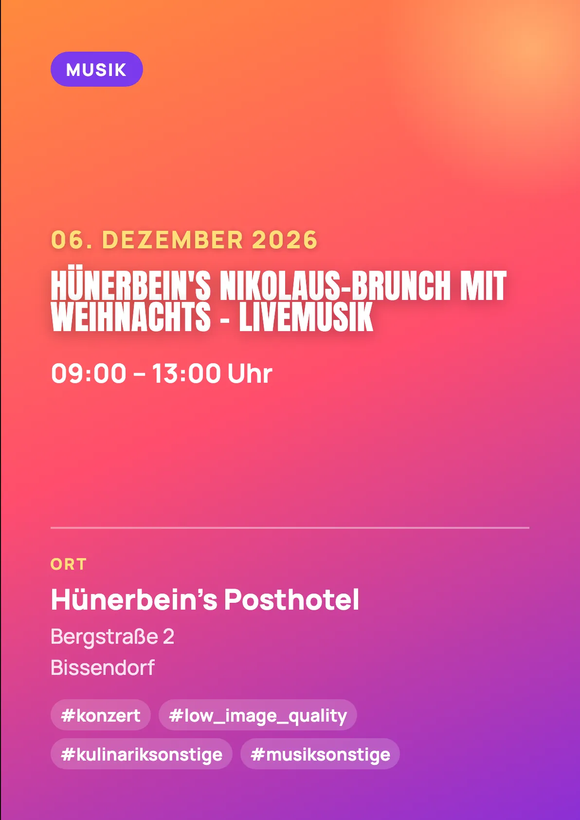 Veranstaltungsflyer