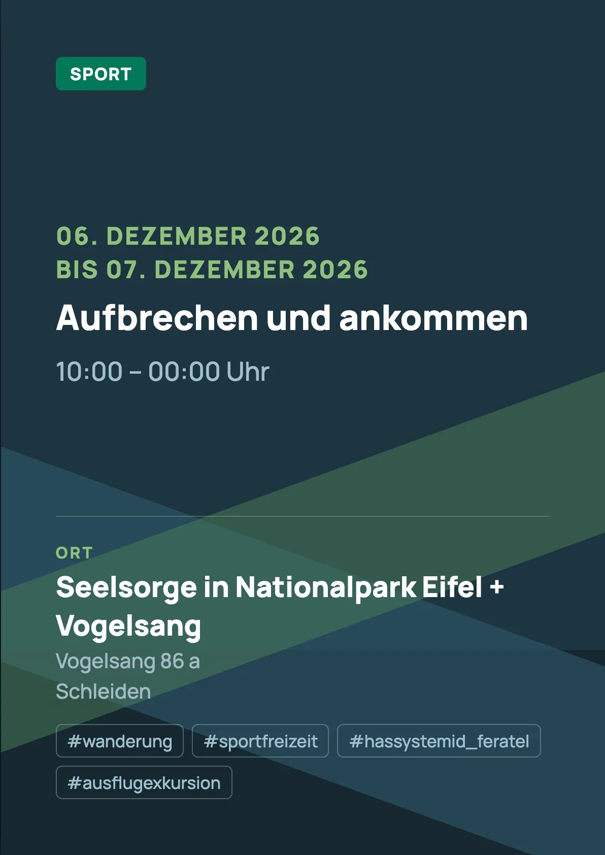 Veranstaltungsflyer