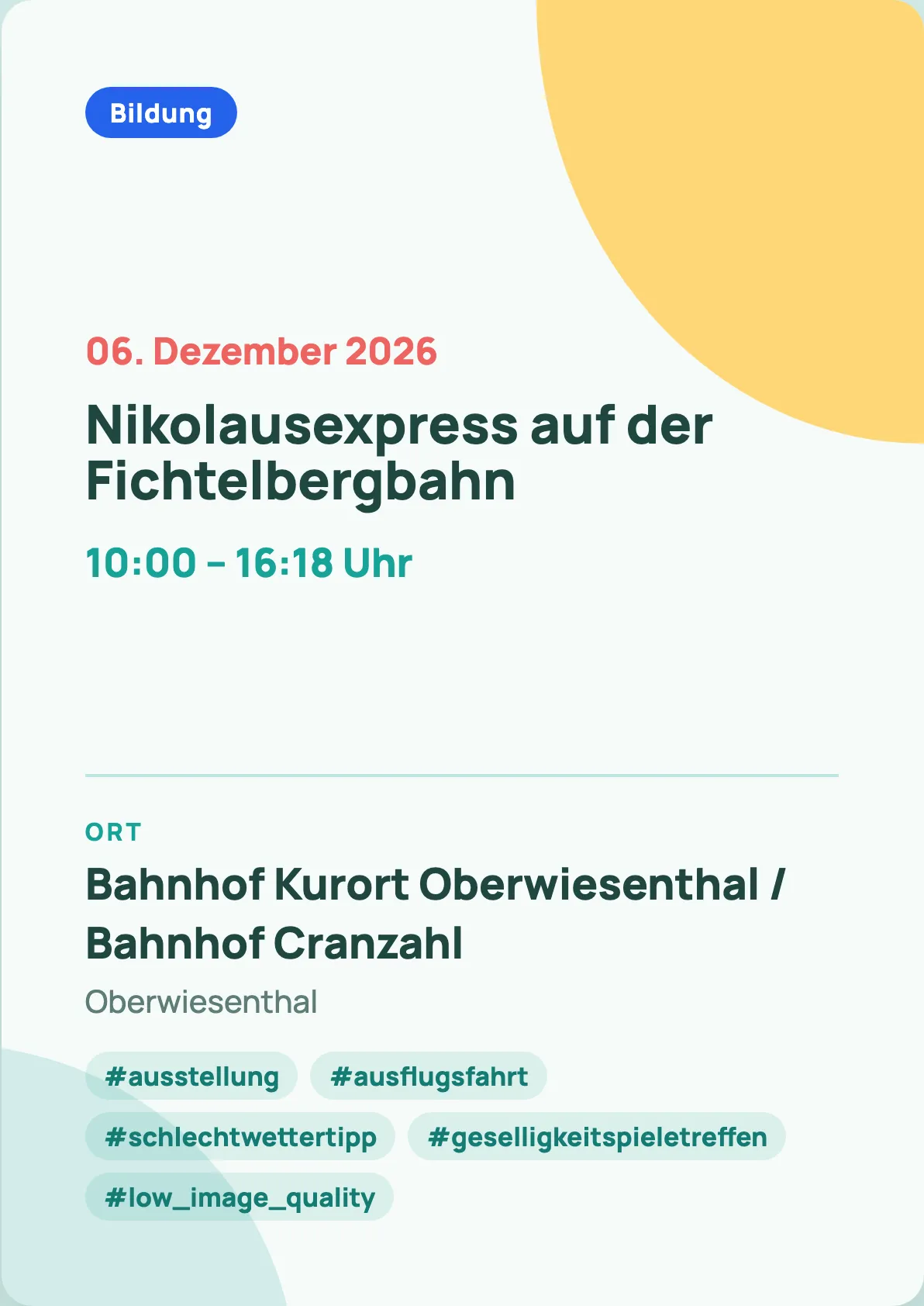 Veranstaltungsflyer