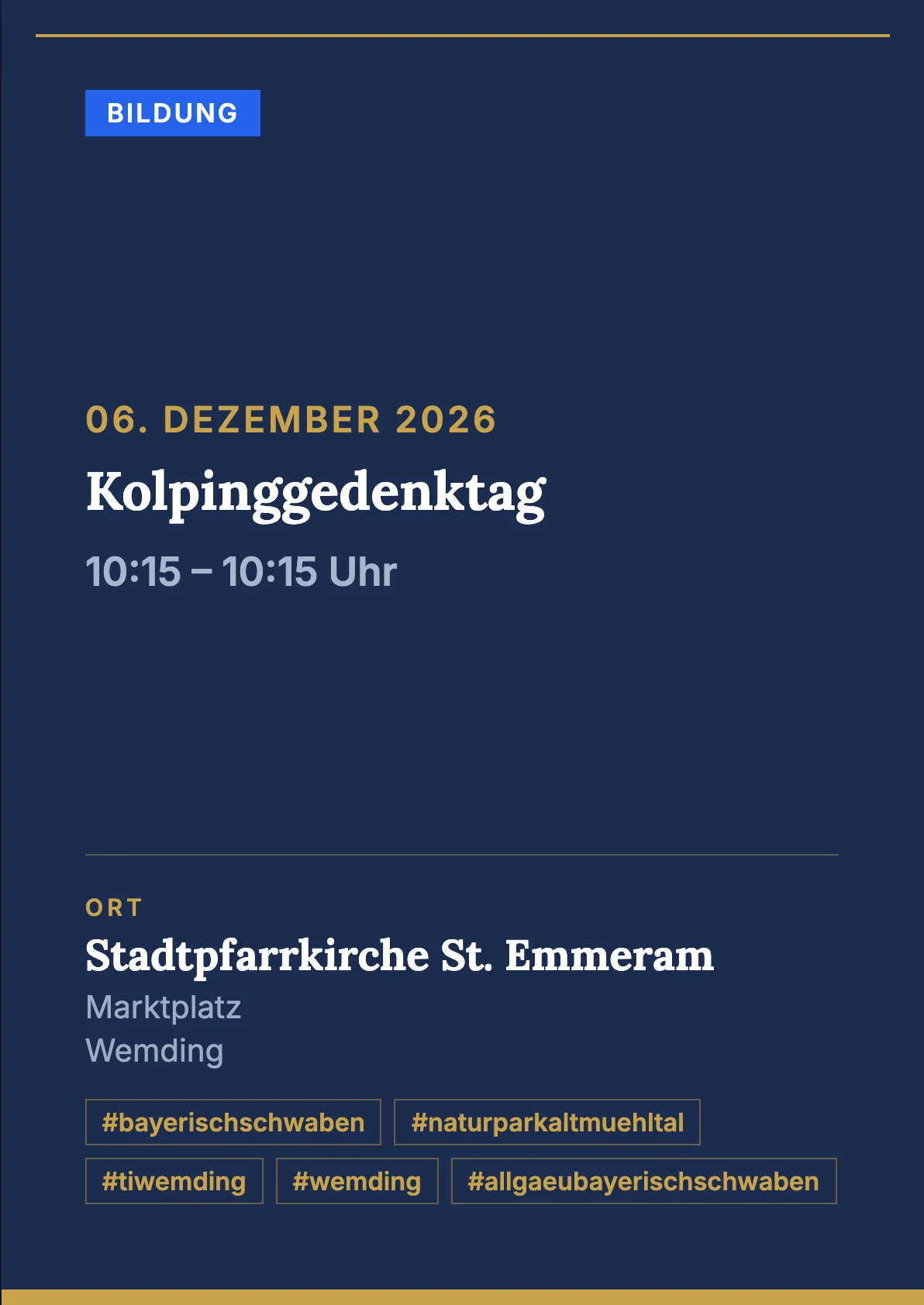 Veranstaltungsflyer