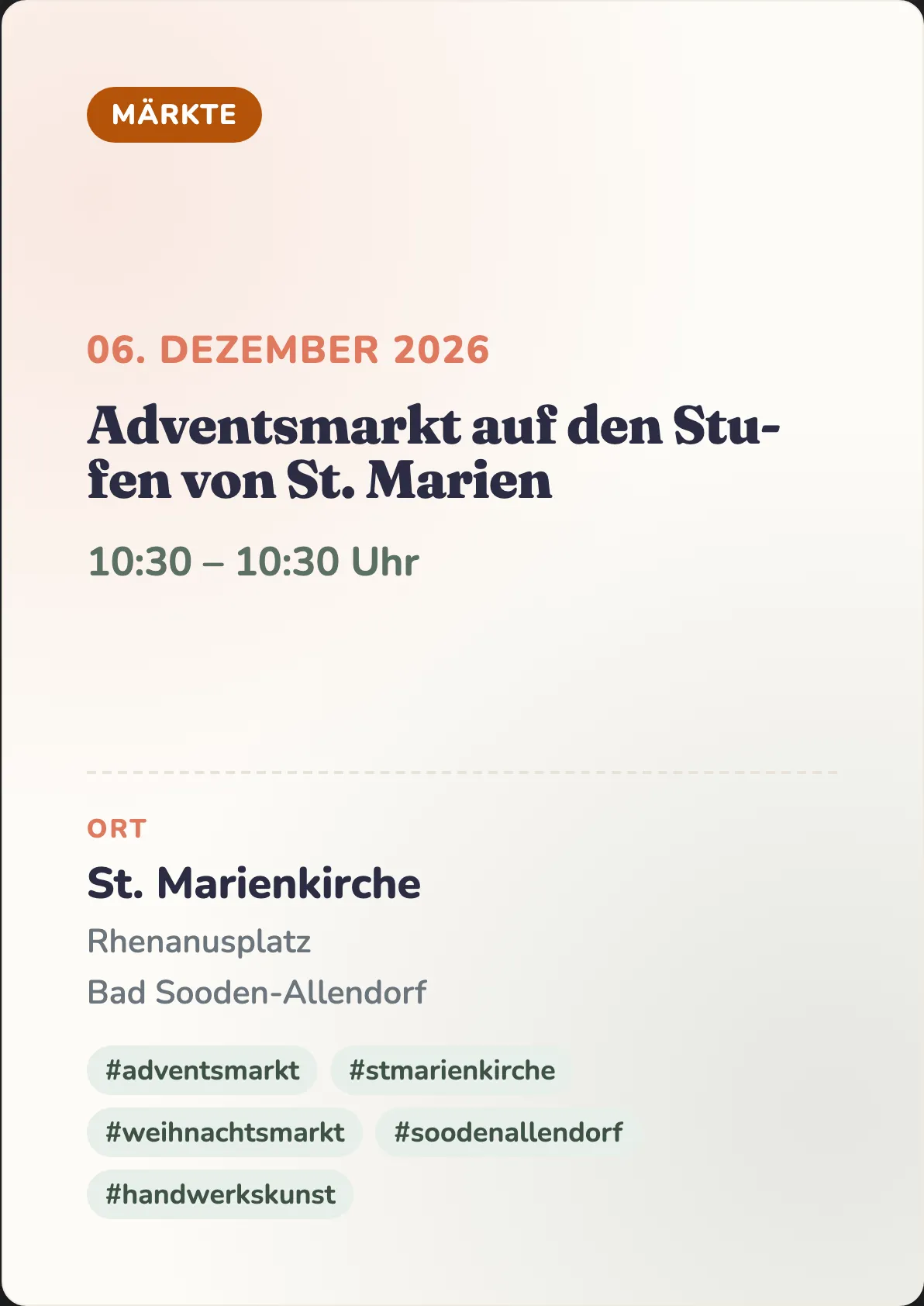 Veranstaltungsflyer