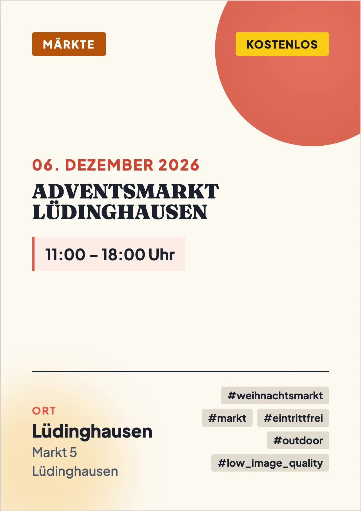 Veranstaltungsflyer