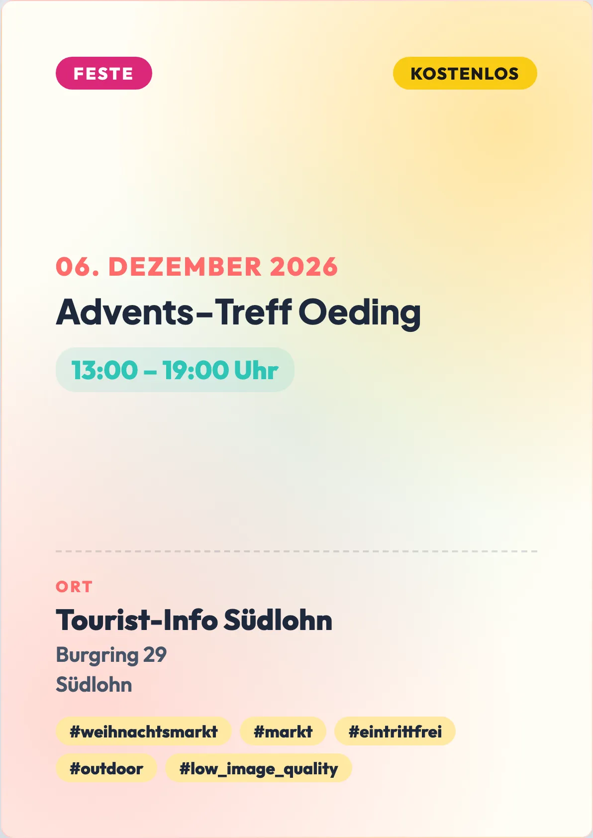 Veranstaltungsflyer