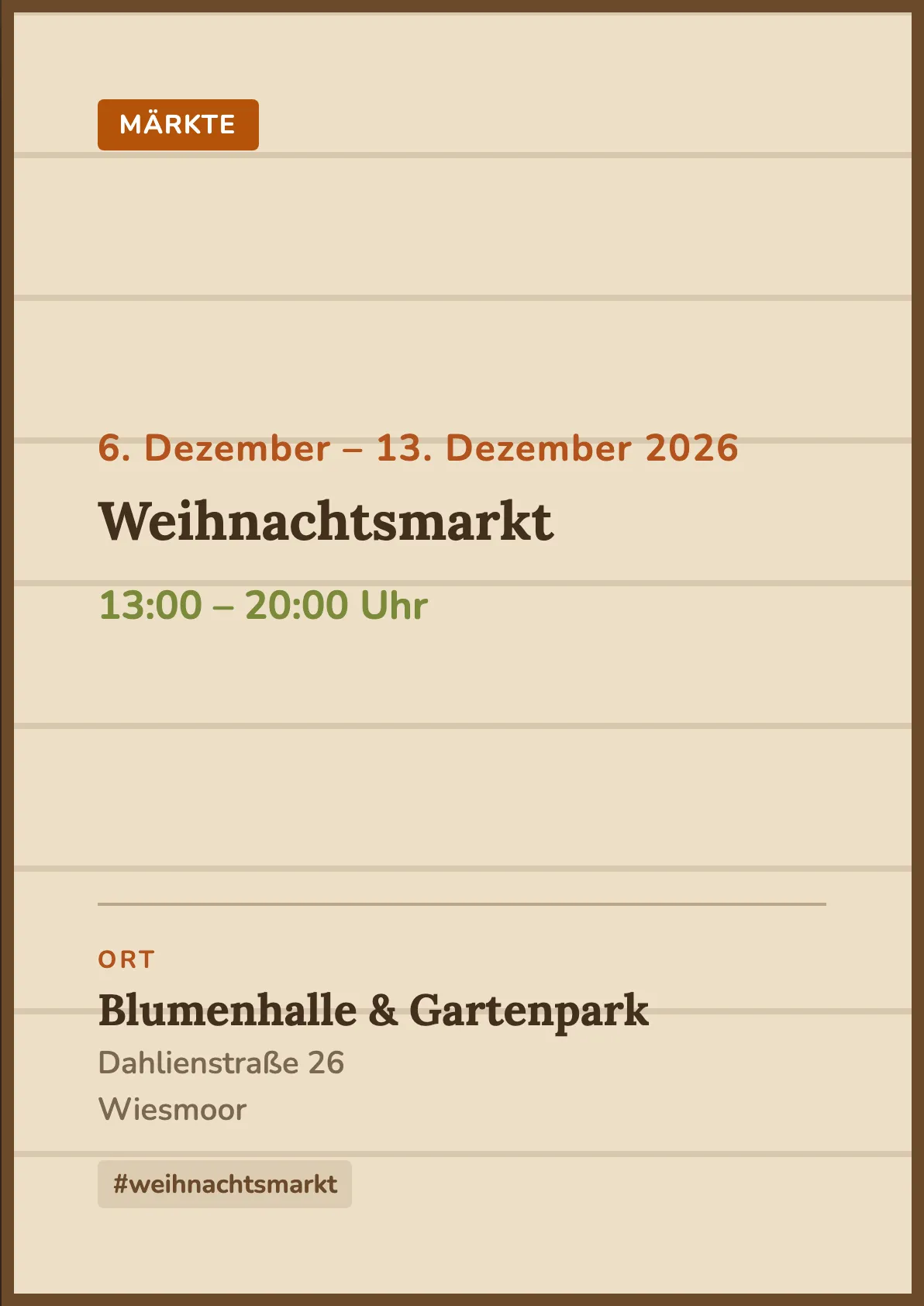 Veranstaltungsflyer