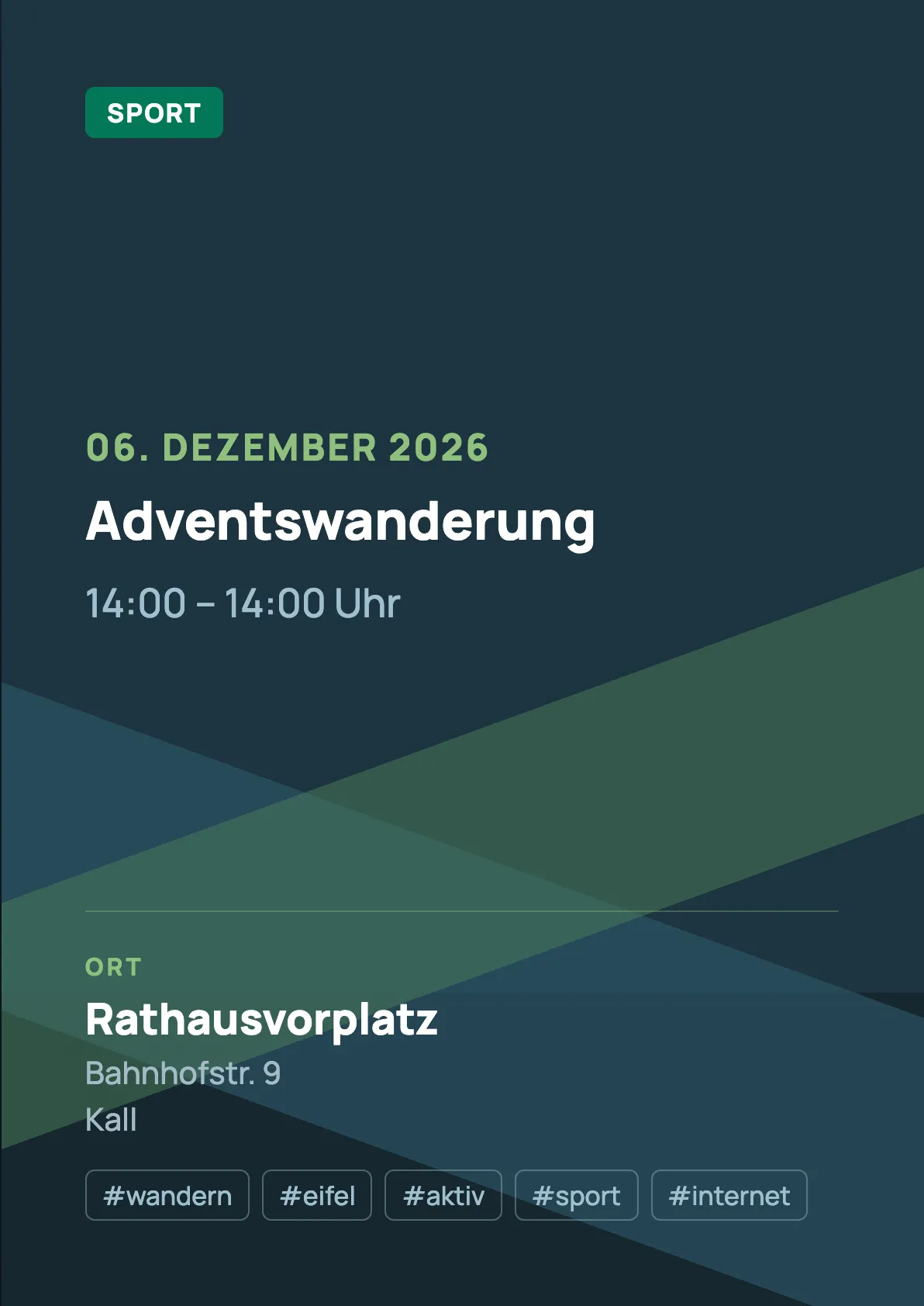 Veranstaltungsflyer