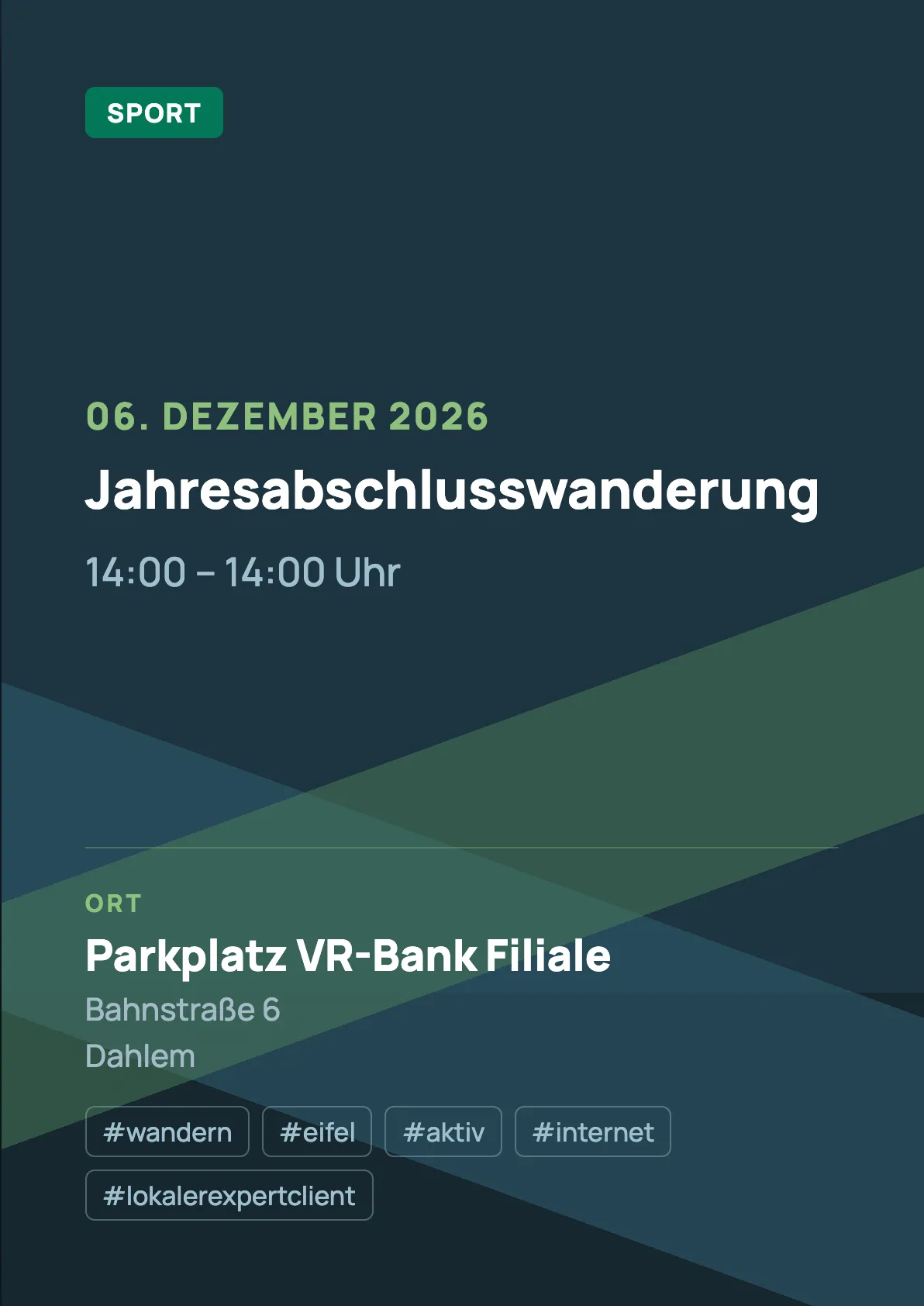Veranstaltungsflyer